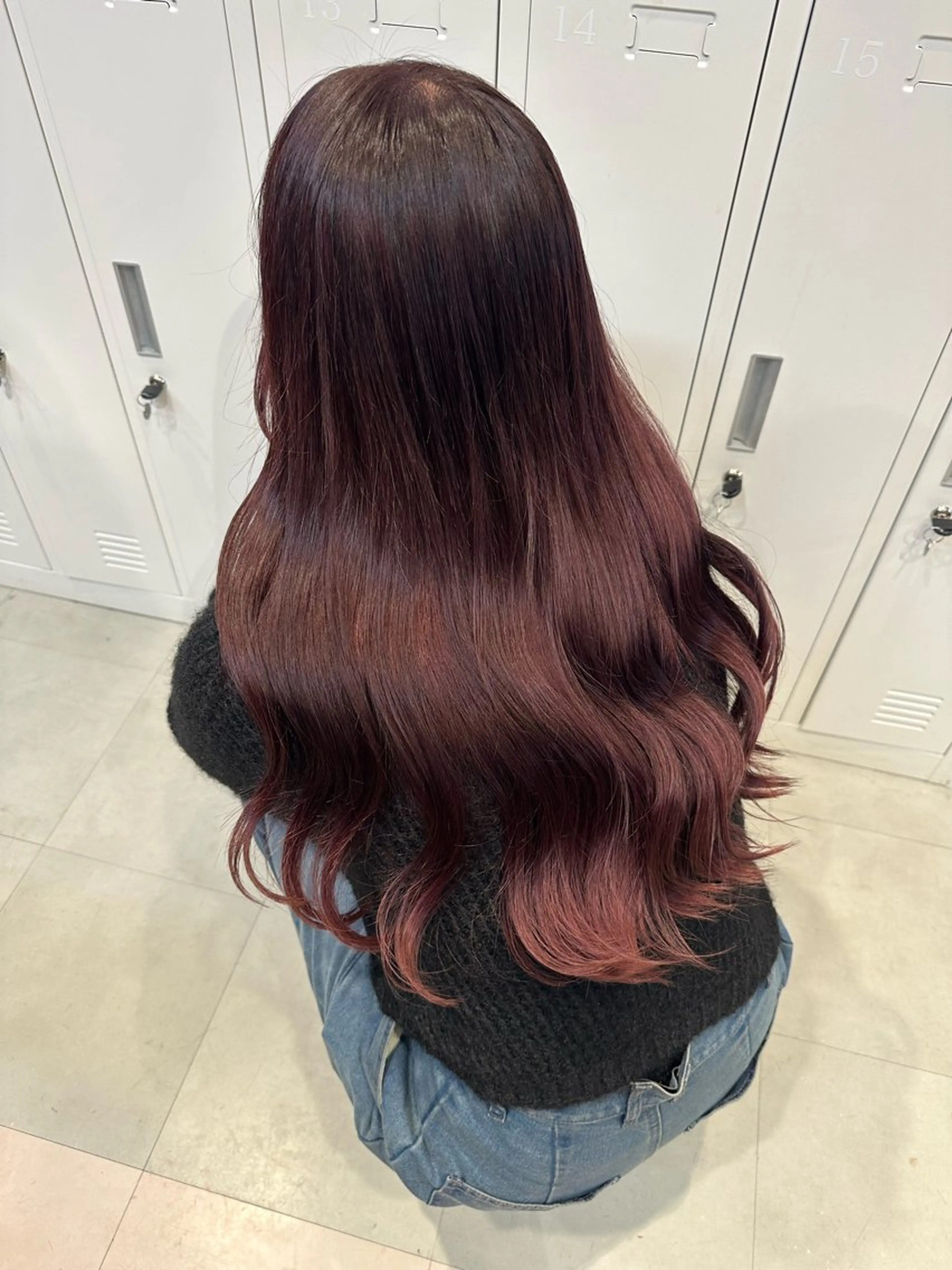 ロング カラー ヘアカラー トリートメント 💖ハイライト/ハイ トーン💖MIKIのヘアスタイル