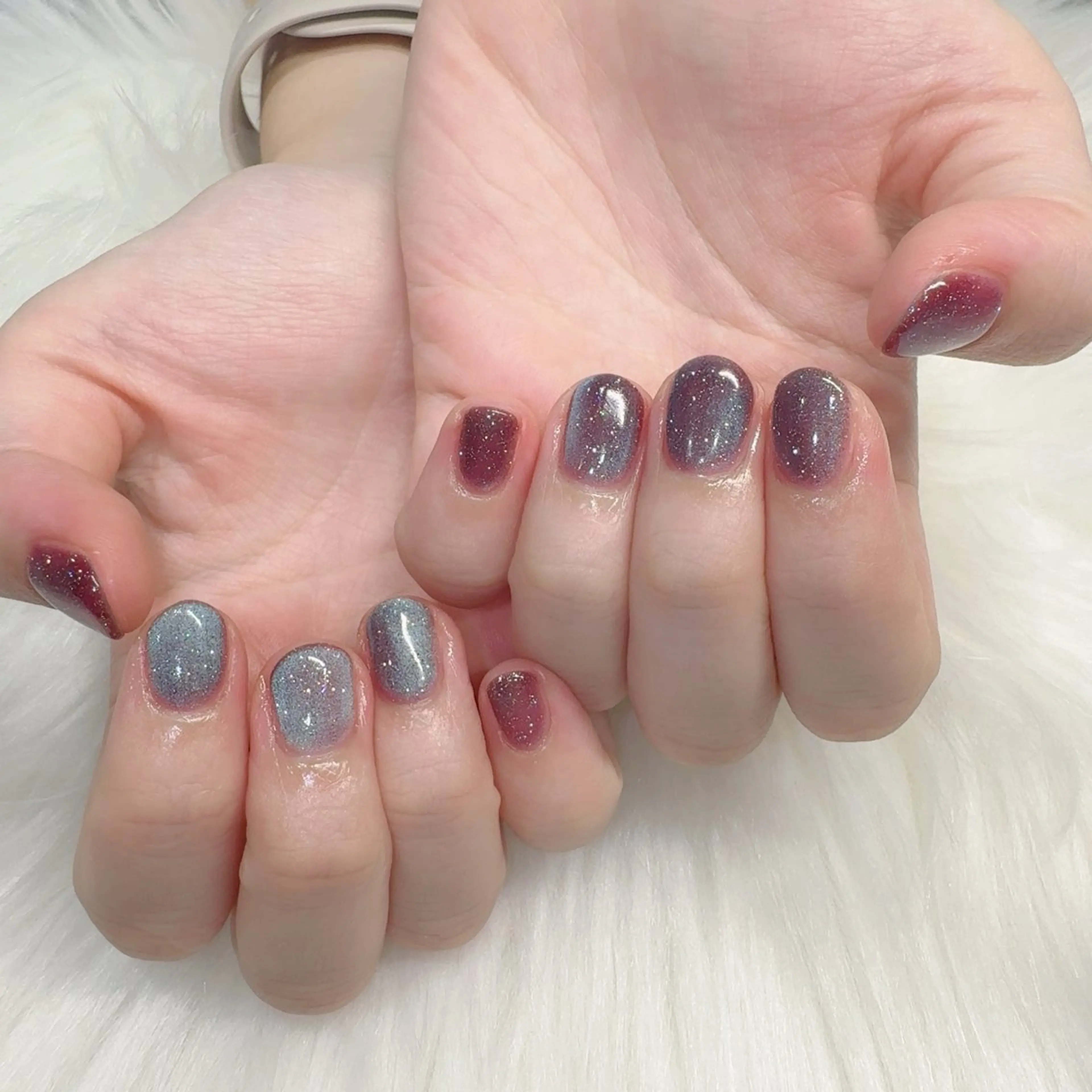 ネイル マグネットネイル ハンドネイル 小野澤 紗智のネイルデザイン