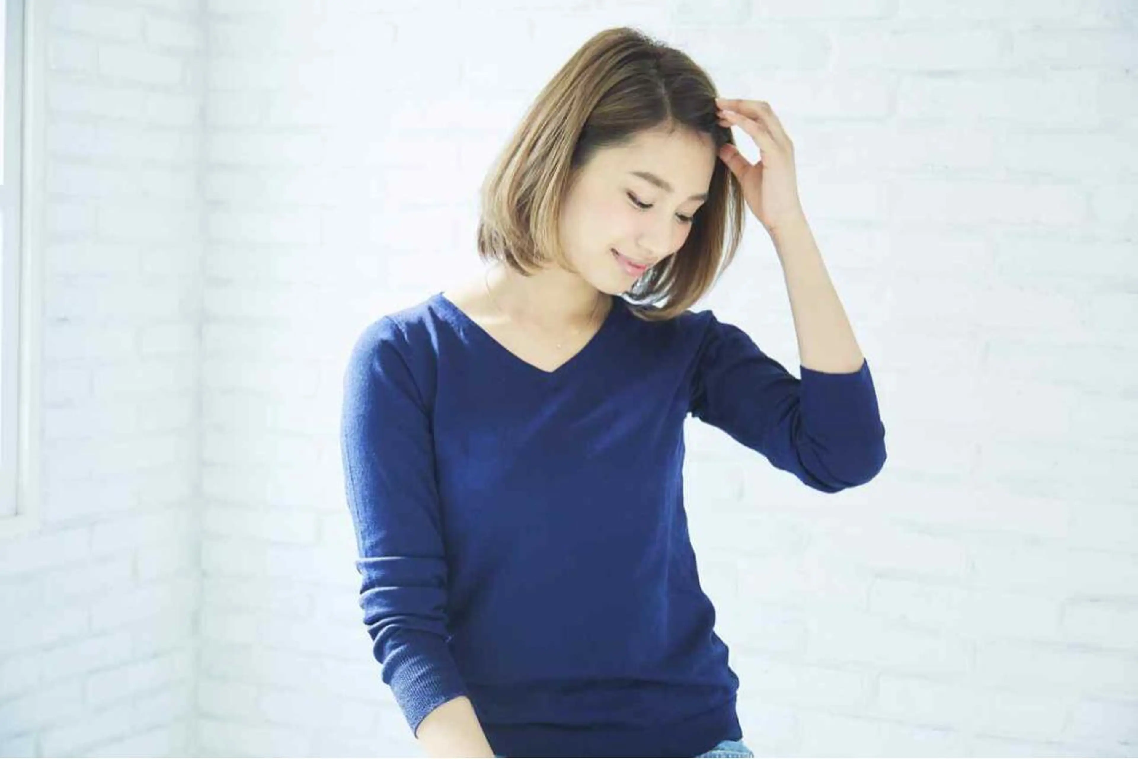 ミディアム THE DAY所属・AKI HASHIMOTOのヘアスタイル