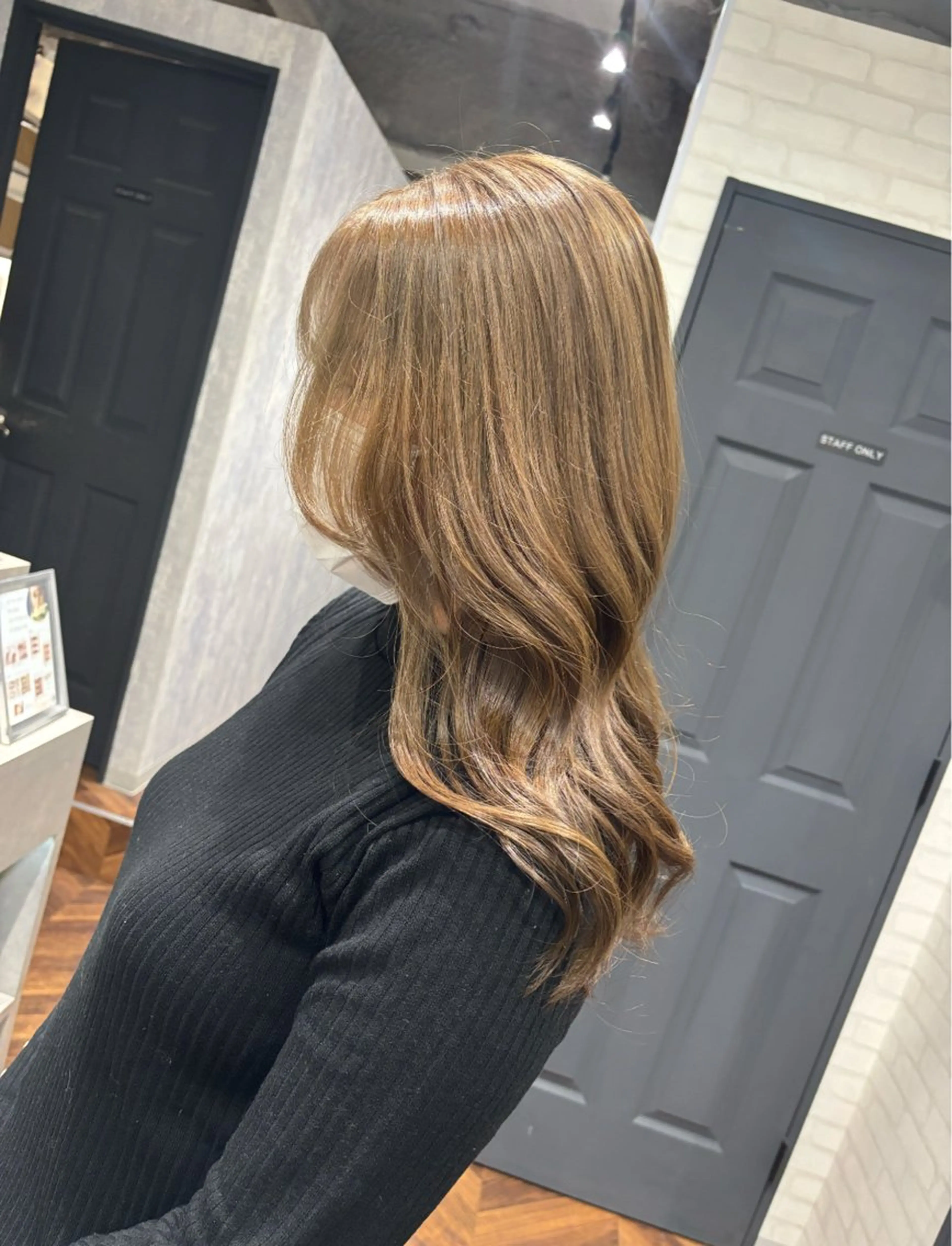 セミロング カラー ヘアアレンジ ヘアカラー kei/透明感カラー /ベージュ/インナーのヘアスタイル