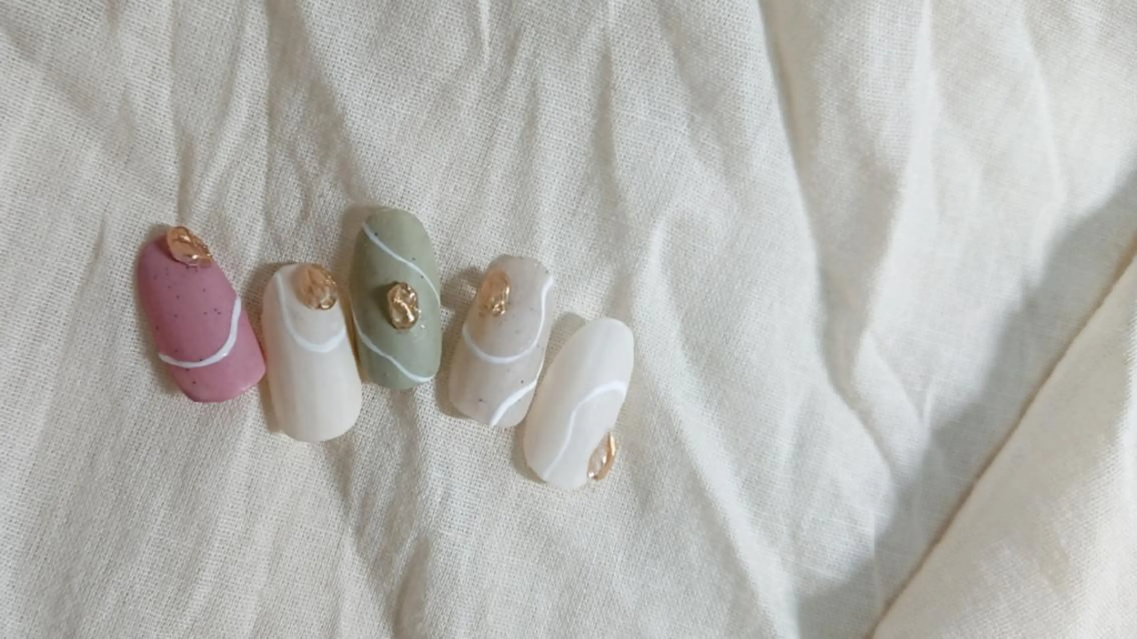 ネイル ジェルネイル マットネイル ハンドネイル shellnail さなえのネイルデザイン