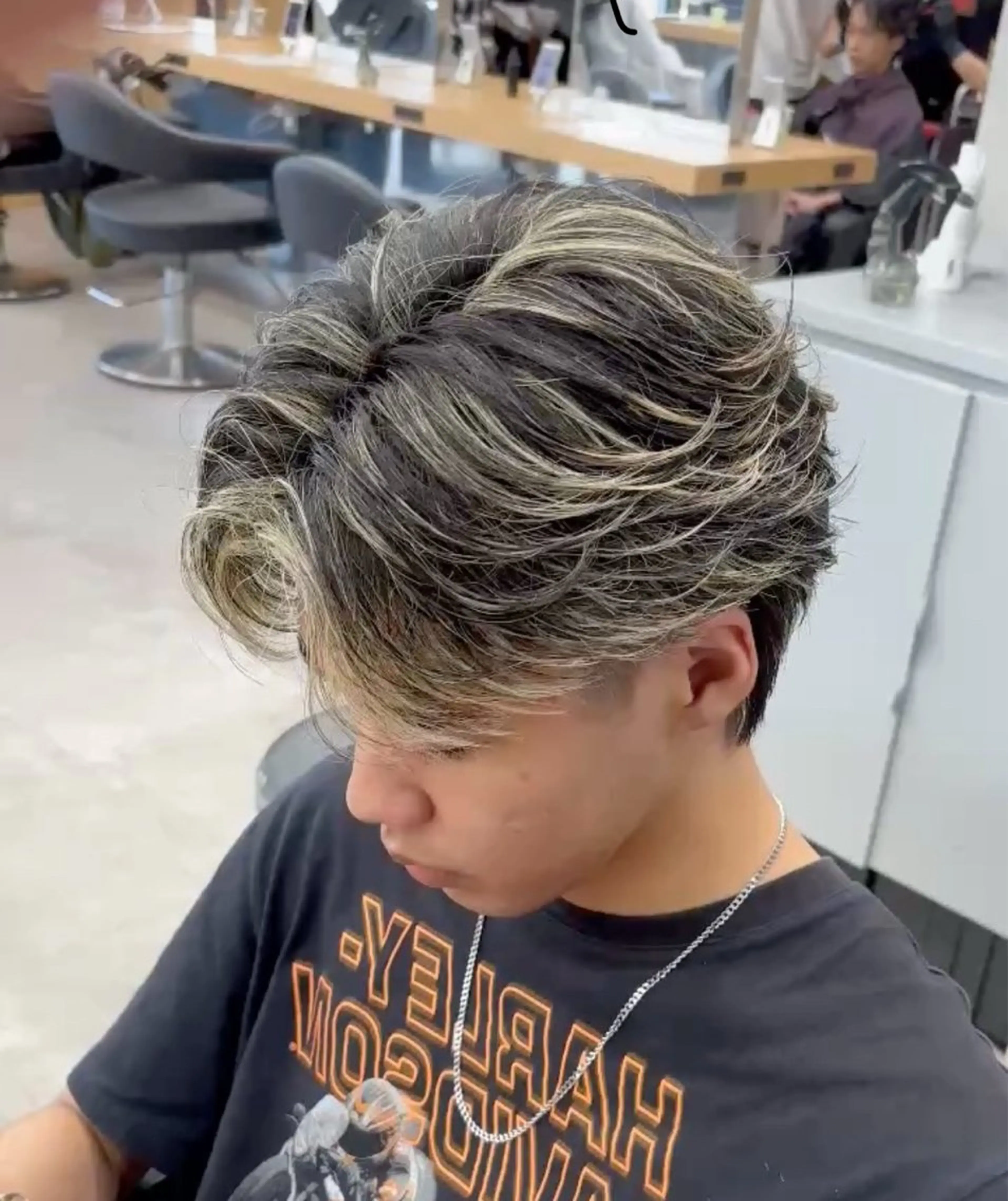 パーマ メンズ フェザーパーマ 🪶⛓️安部侑希のヘアスタイル