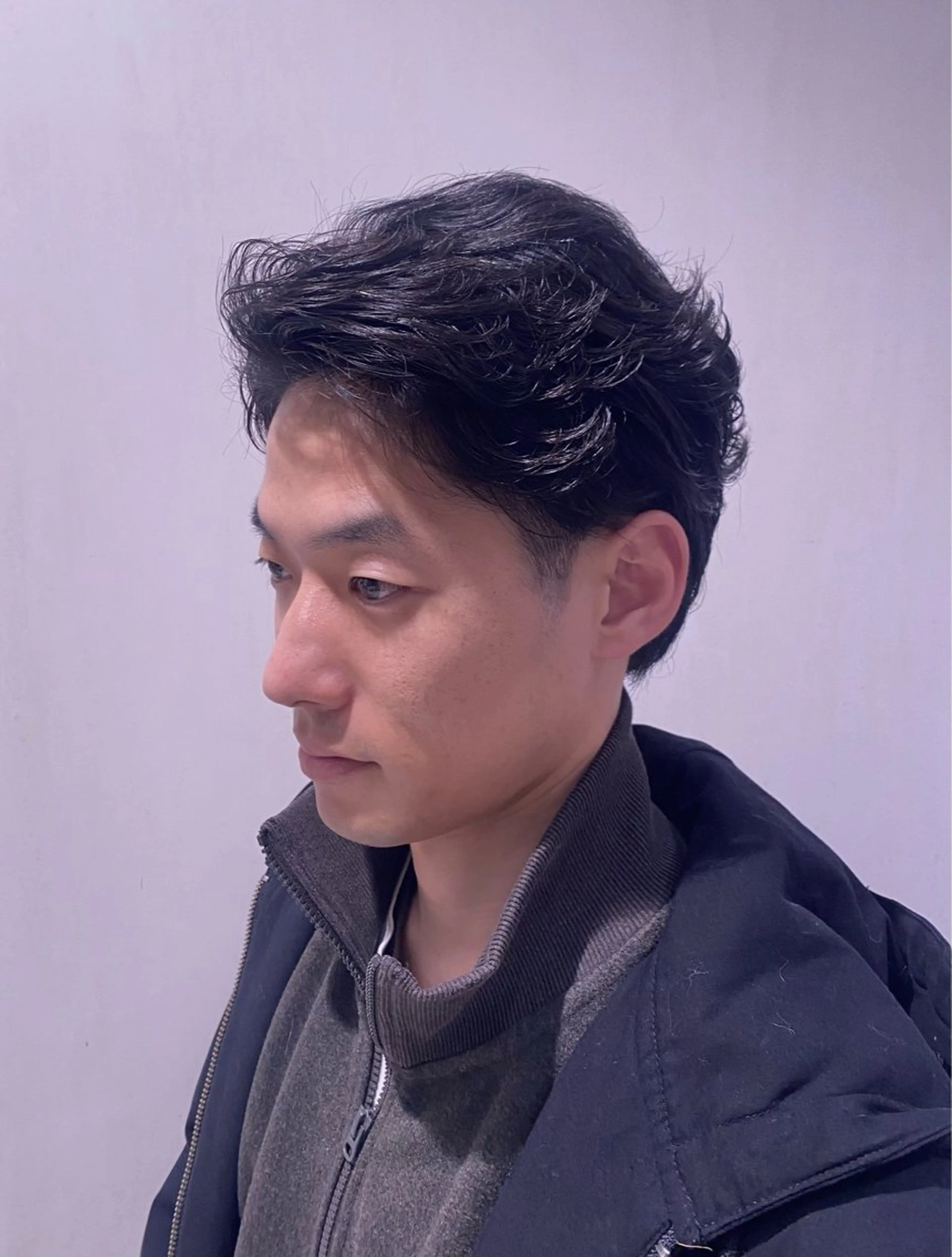 パーマ メンズ フェザーパーマ メンズパーマ パーマ stair : case 銀座店所属・stair:case 🌱安藤風香🌱🦖のヘアスタイル
