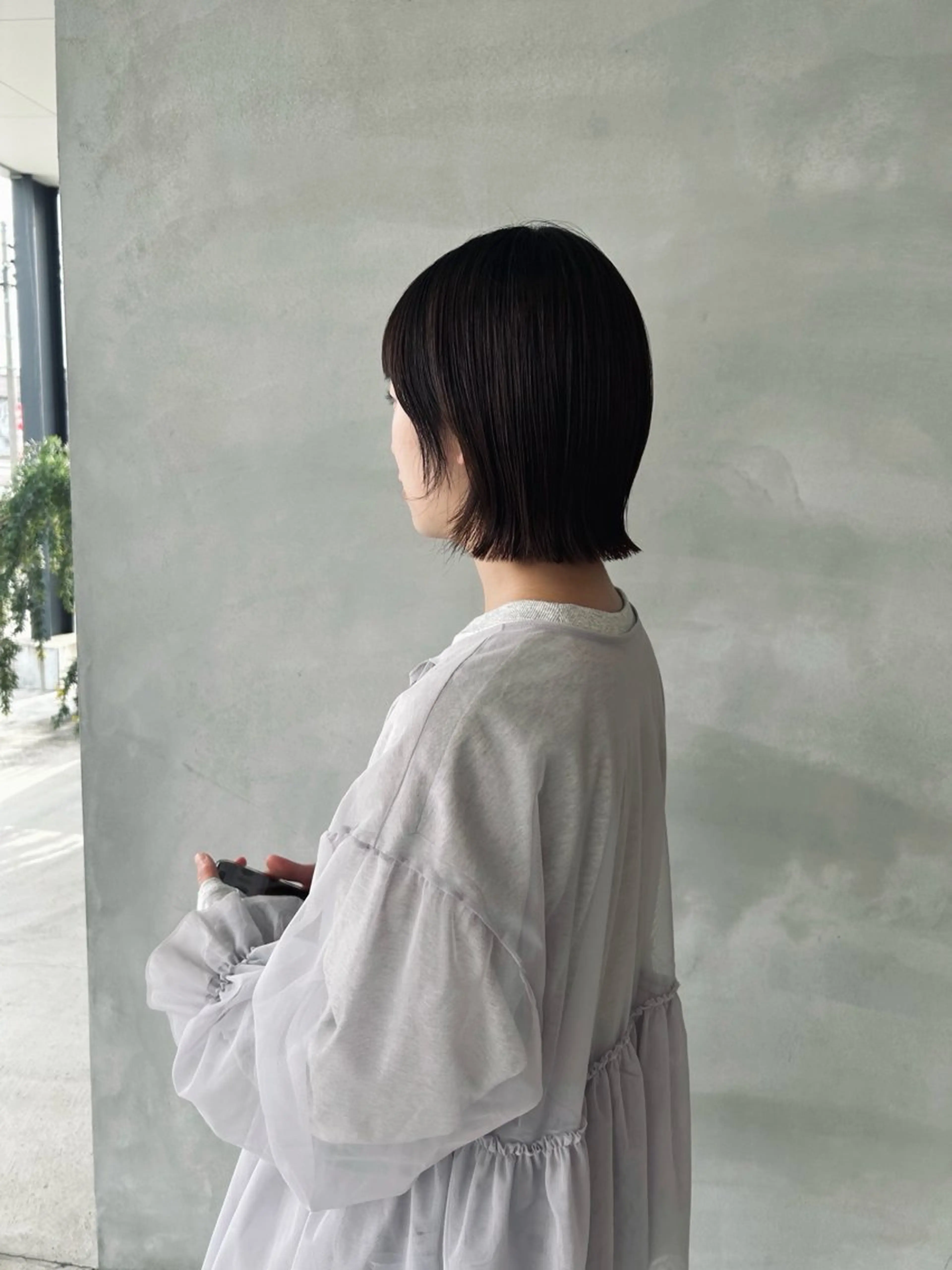 ミディアム 外ハネヘア カット hale所属・hale airiのヘアスタイル