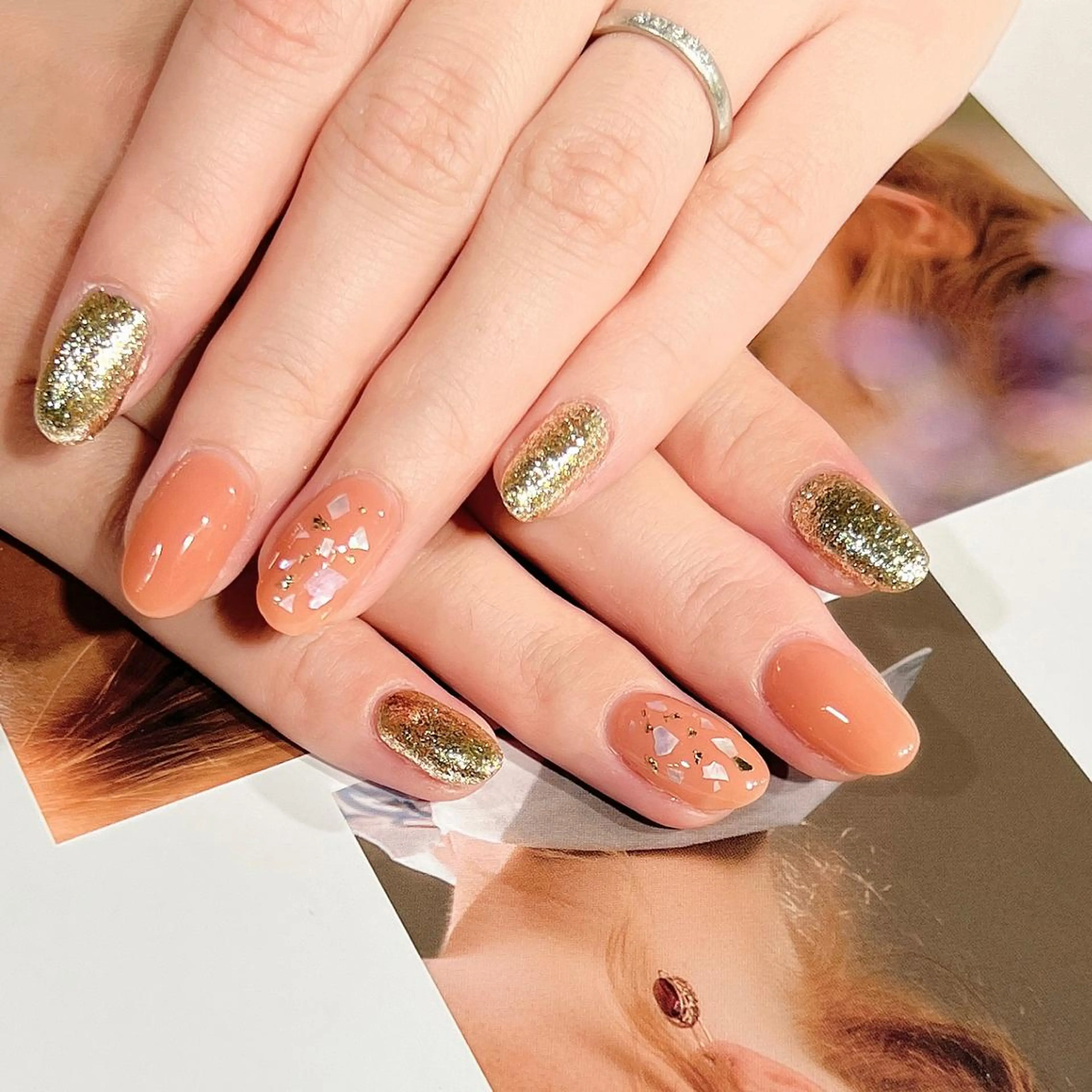 カラー ネイル アートネイル 長さ出し フラッシュネイル ジェルネイル 氷ネイル・うるうるネイル You&Me Yukiのネイルデザイン