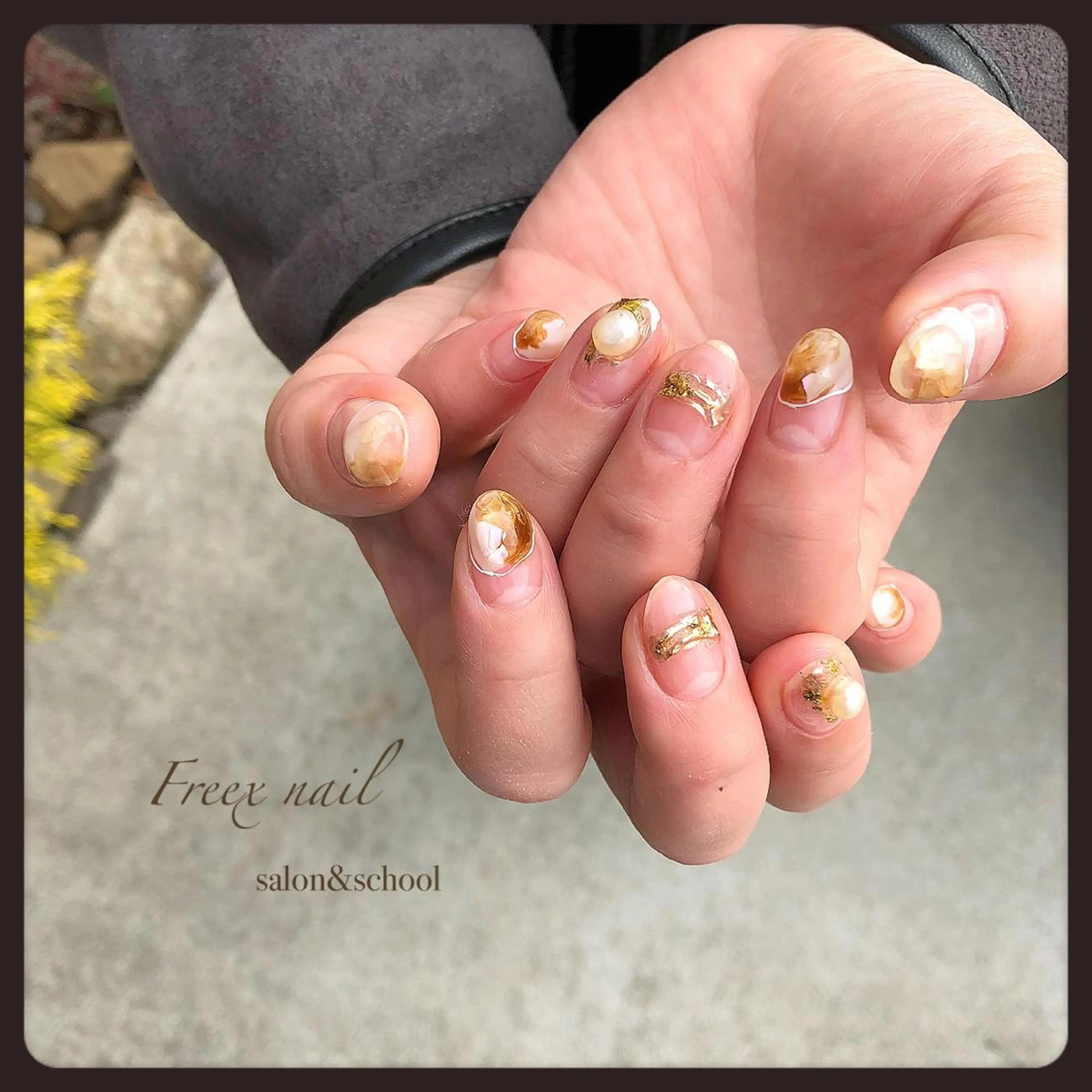 ネイル クリアネイル ニュアンスネイル ハンドネイル ハンドケア Freex nail所属・freex nail /ニュアンス/個性派のネイルデザイン