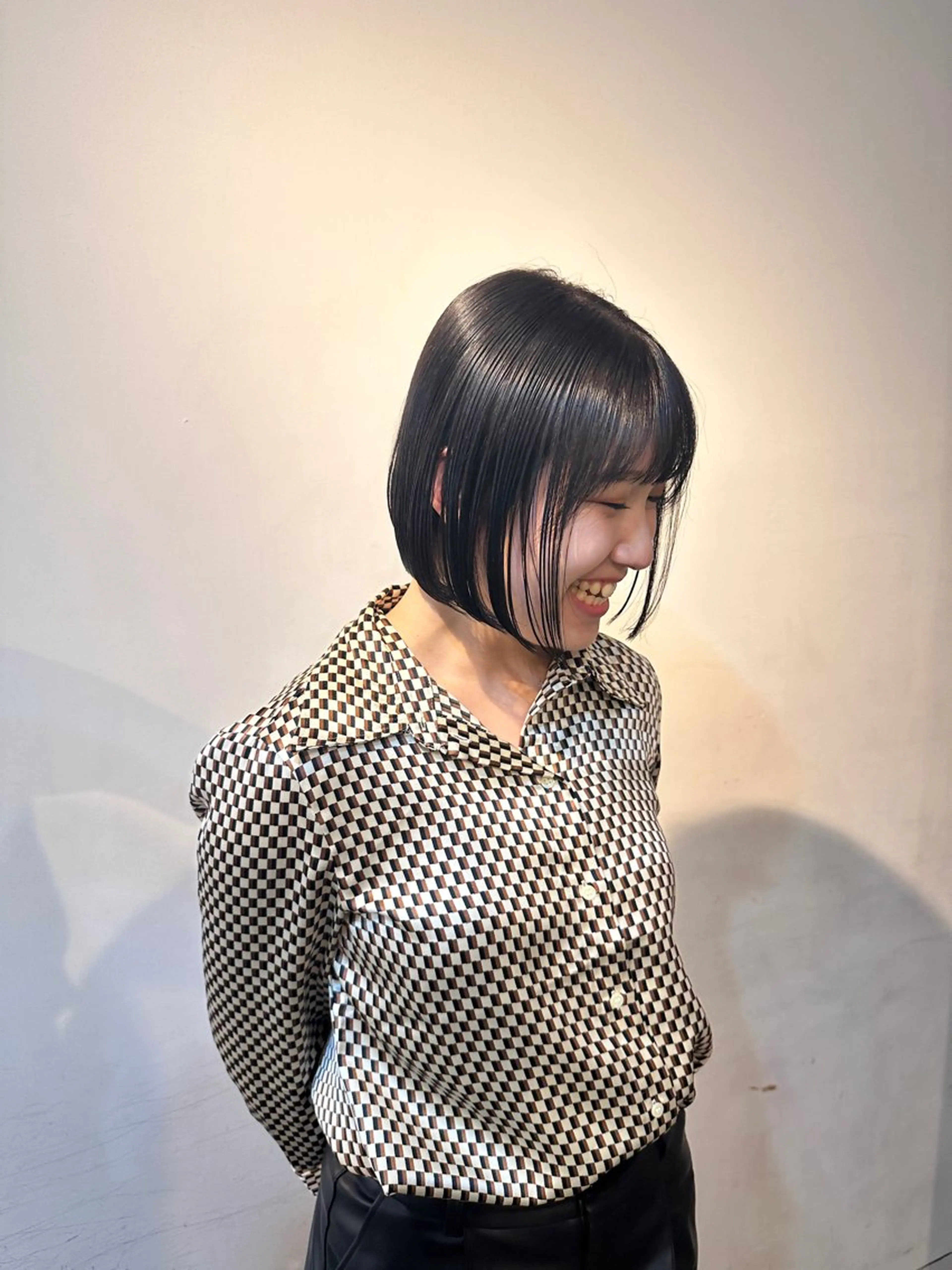 ショート ボブ/ぱつっとボブ/ 谷口 海星のヘアスタイル