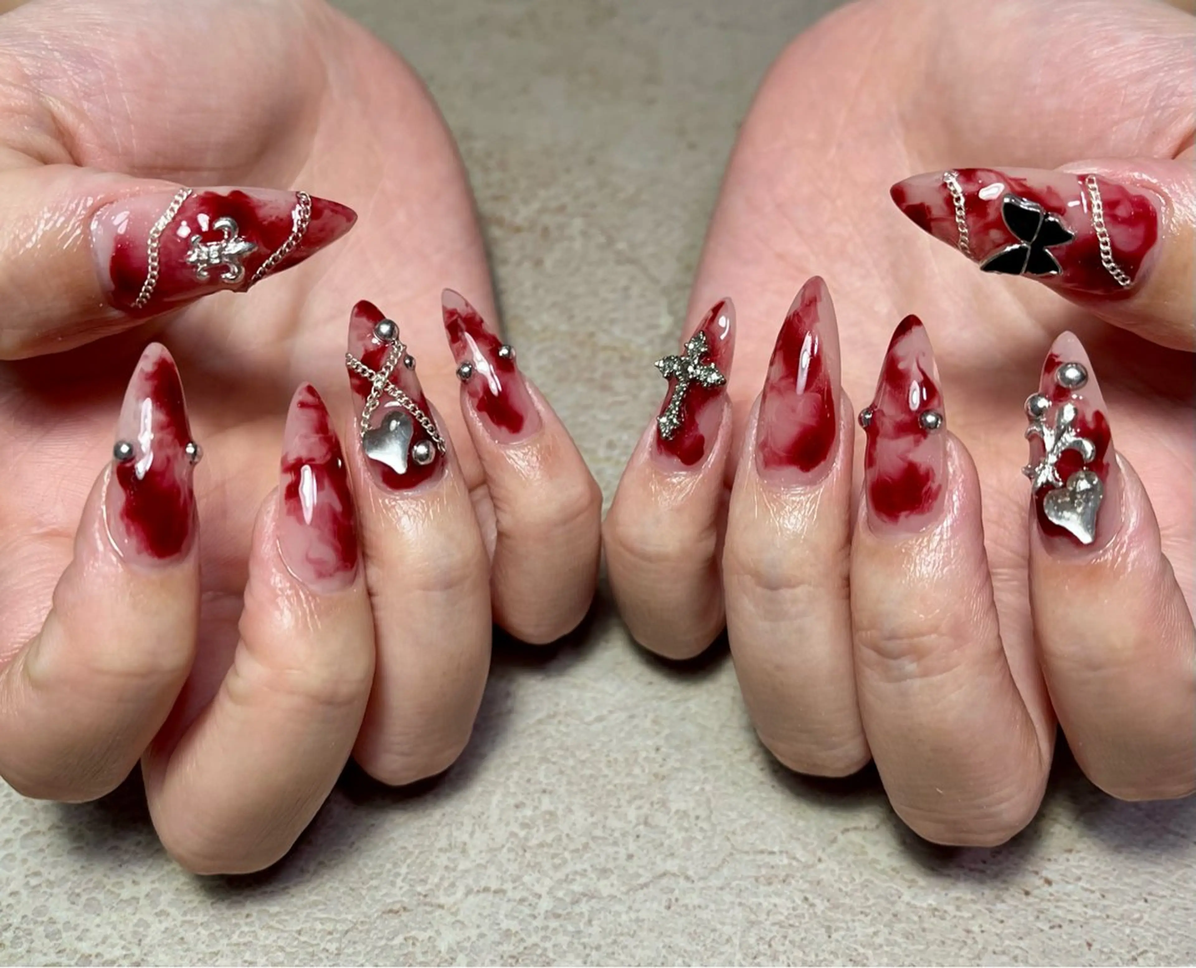 ネイル ハンドネイル goldgleams ちなのネイルデザイン