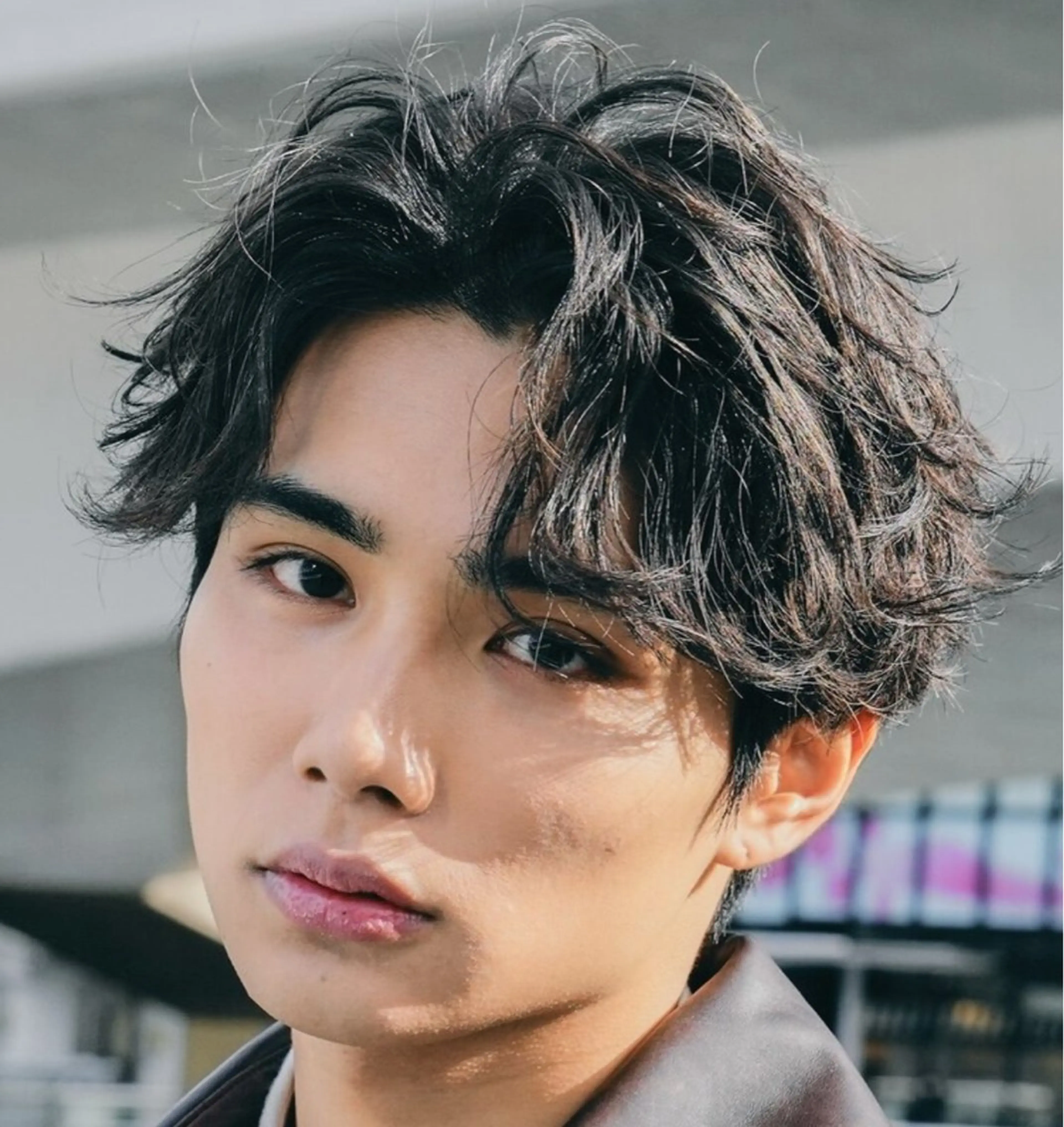 パーマ メンズ センターパート マッシュ メンズパーマ プードルパーマ メンズツイストパーマ カット パーマ トリートメント 仙台フェザーパーマ/ fifth/遠藤楓雅のヘアスタイル