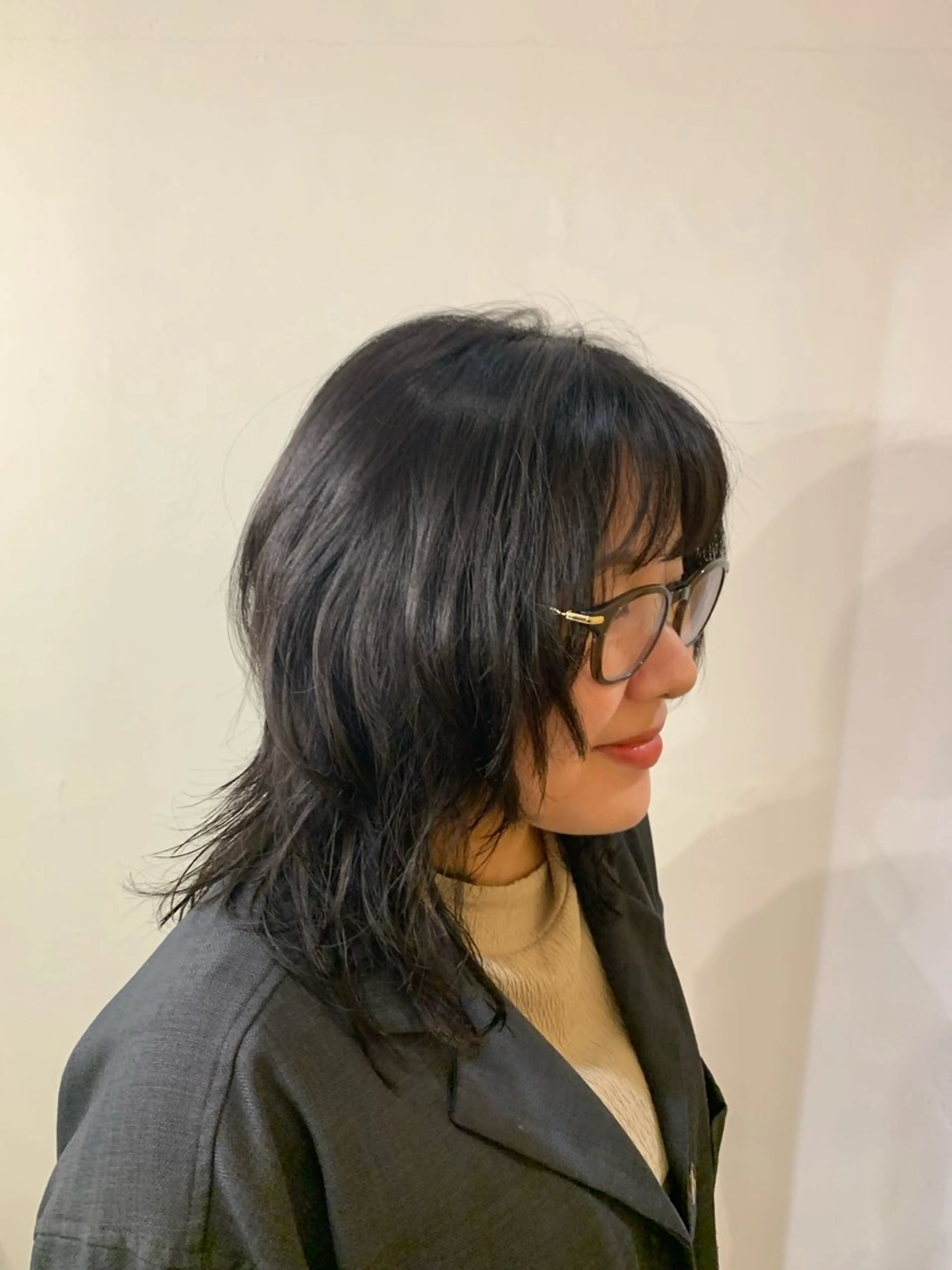 セミロング レイヤーカット ウルフカット ウルフレイヤー 【モデル募集】貝沼 しおんのヘアスタイル