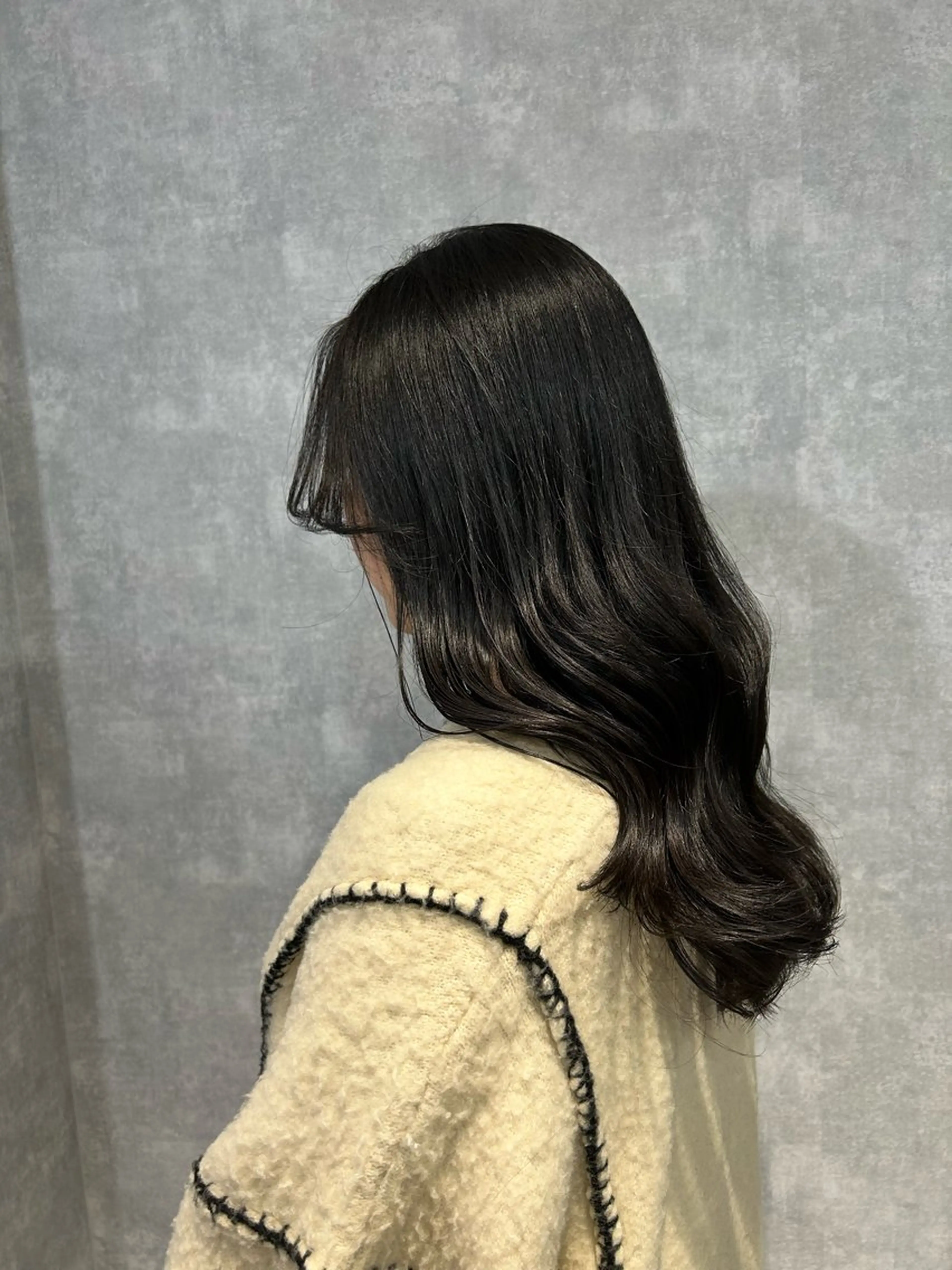 セミロング 最新ケアカラー 髪質改善YUTOのヘアスタイル