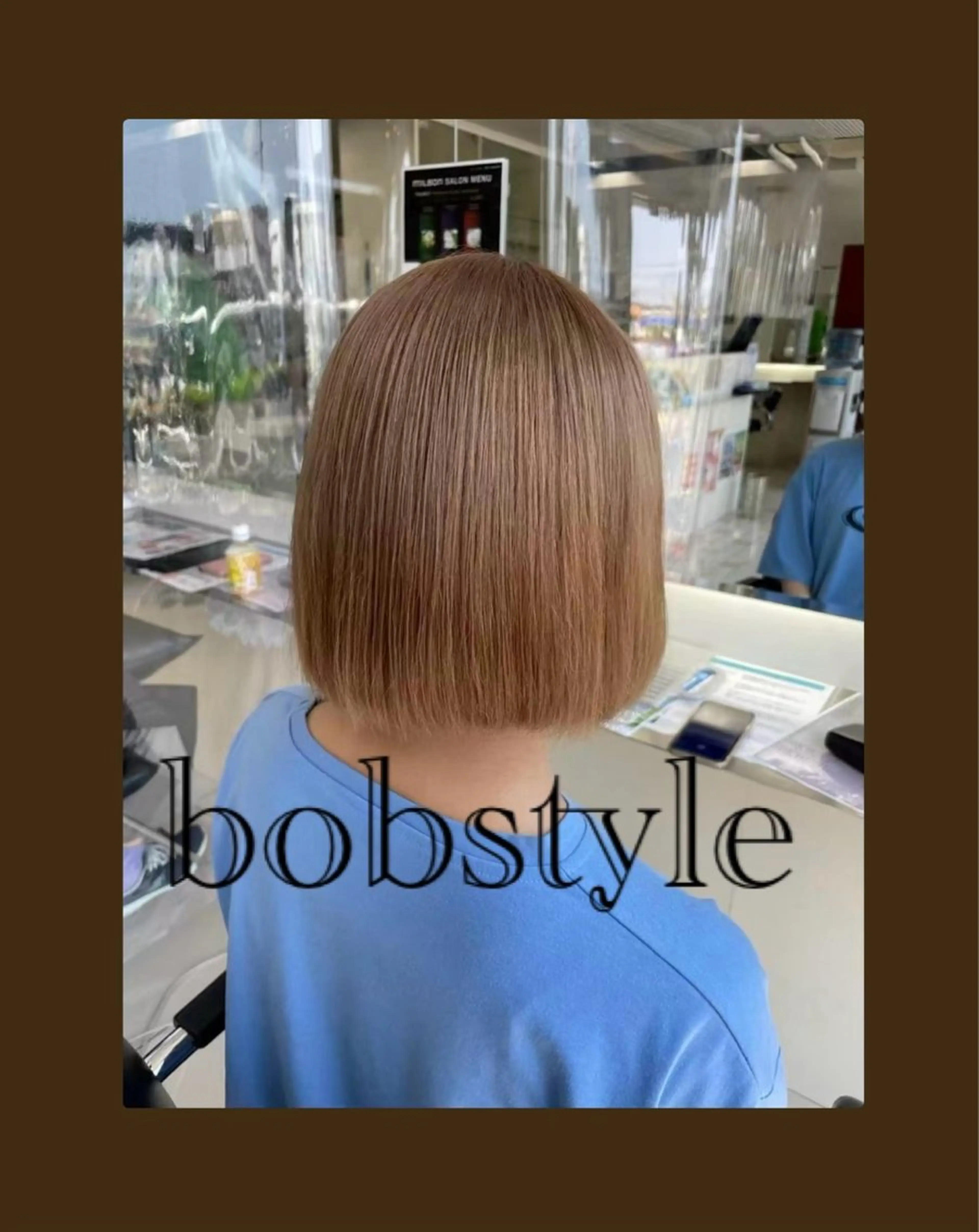 ミディアム カラー 切りっぱなしボブ ミディアムパーマ ベージュカラー 黒髪 ブリーチ ヘアカラー トリートメント 🥀ダブルカラー/ 艶カラー🥀ユイキのヘアスタイル