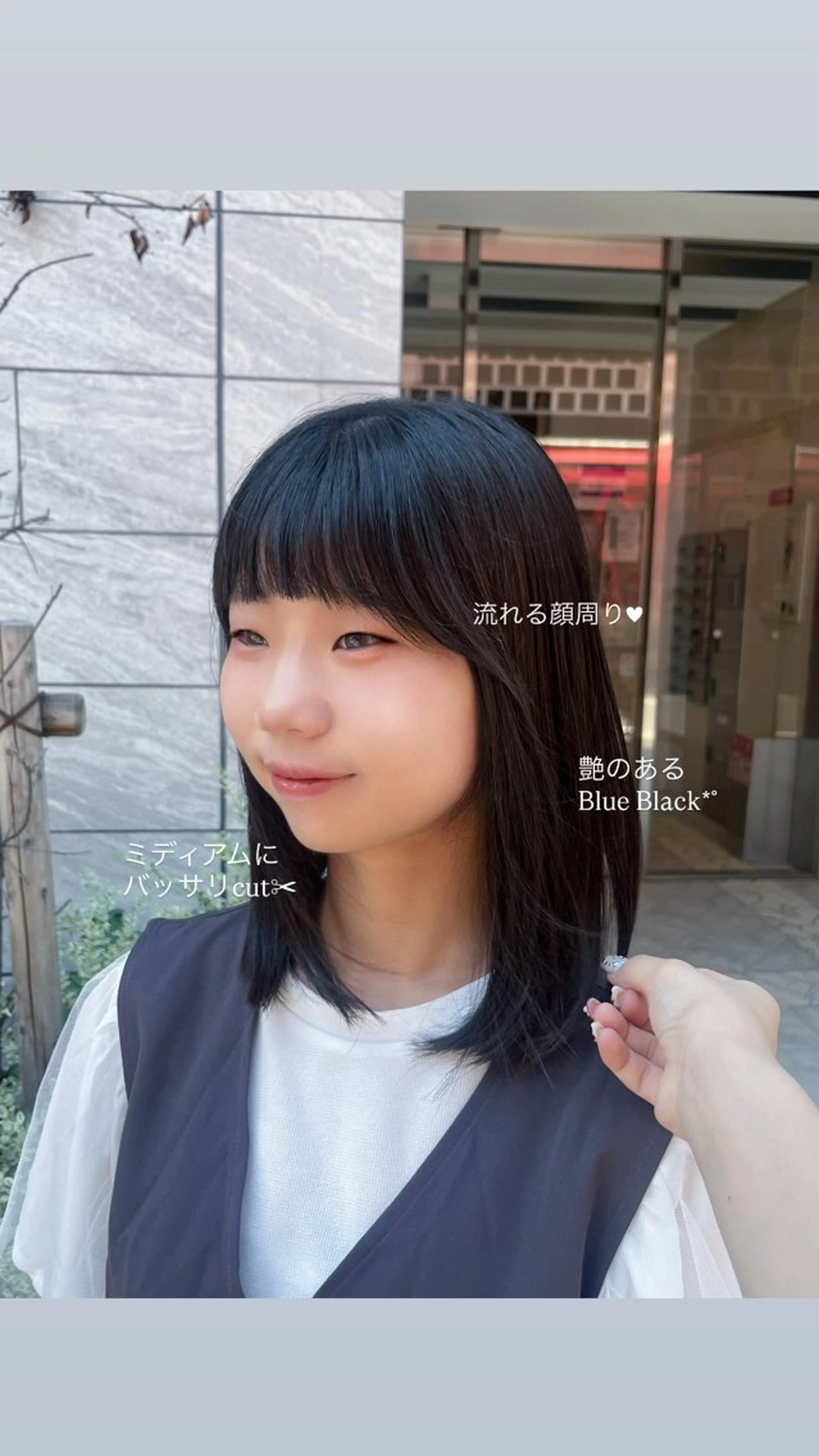 ミディアム カラー 韓国ヘア🇰🇷/ニ ュアンスパーマ/ヒナのヘアスタイル