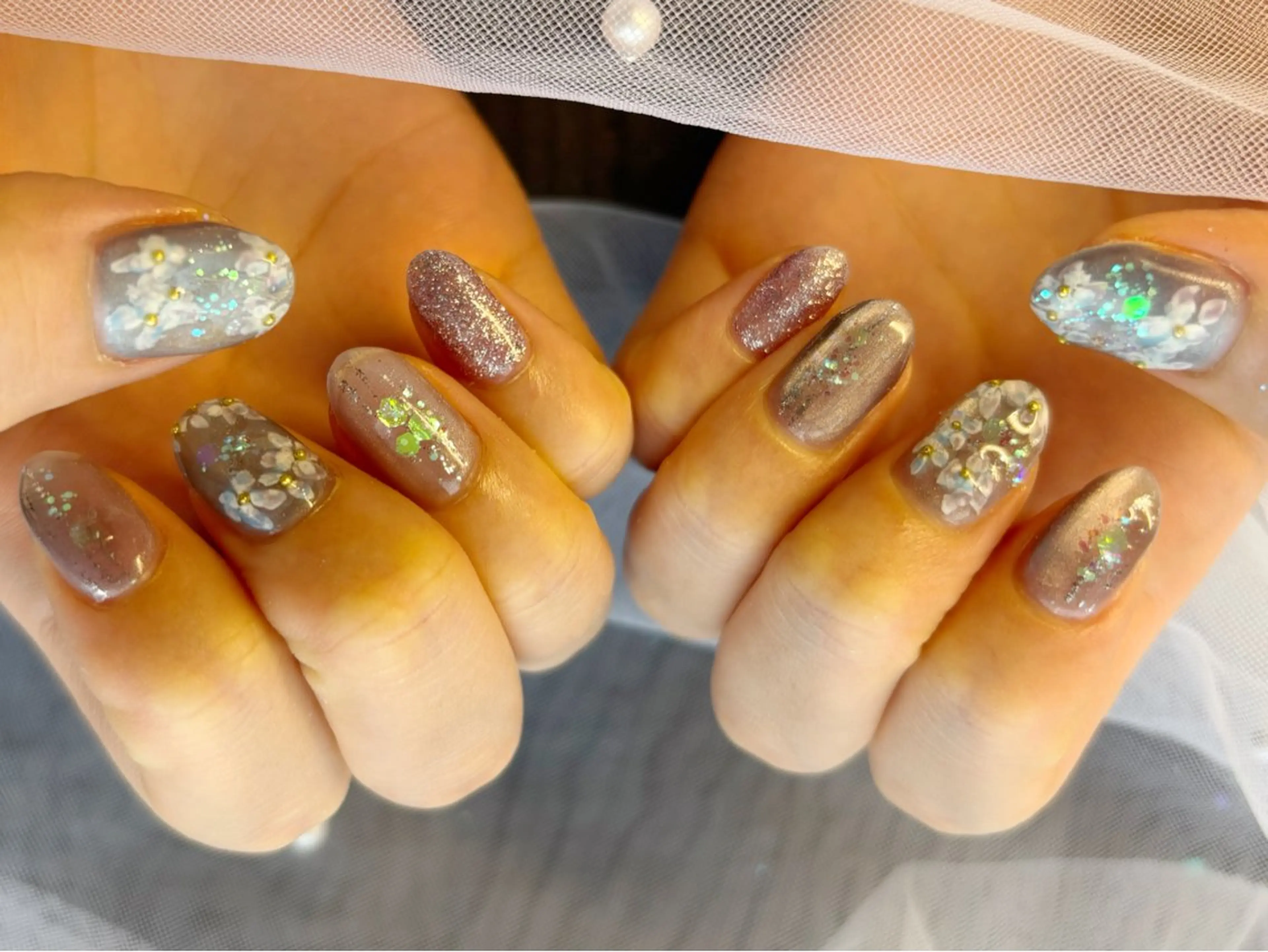 ミディアム フットネイル kido chieのネイルデザイン