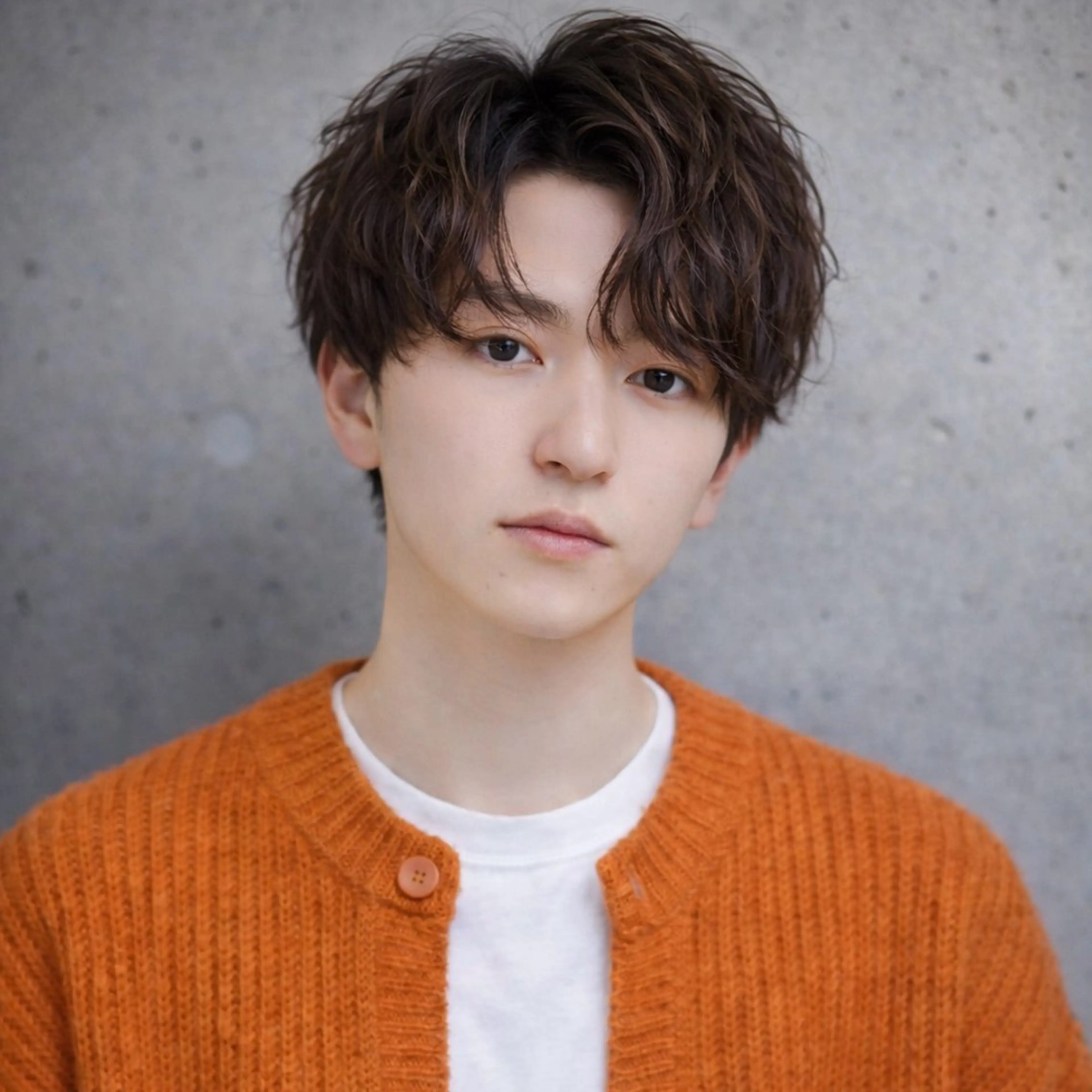 メンズ カット パーマ 表参道フェザーパーマ ニュアンスパーマのヘアスタイル