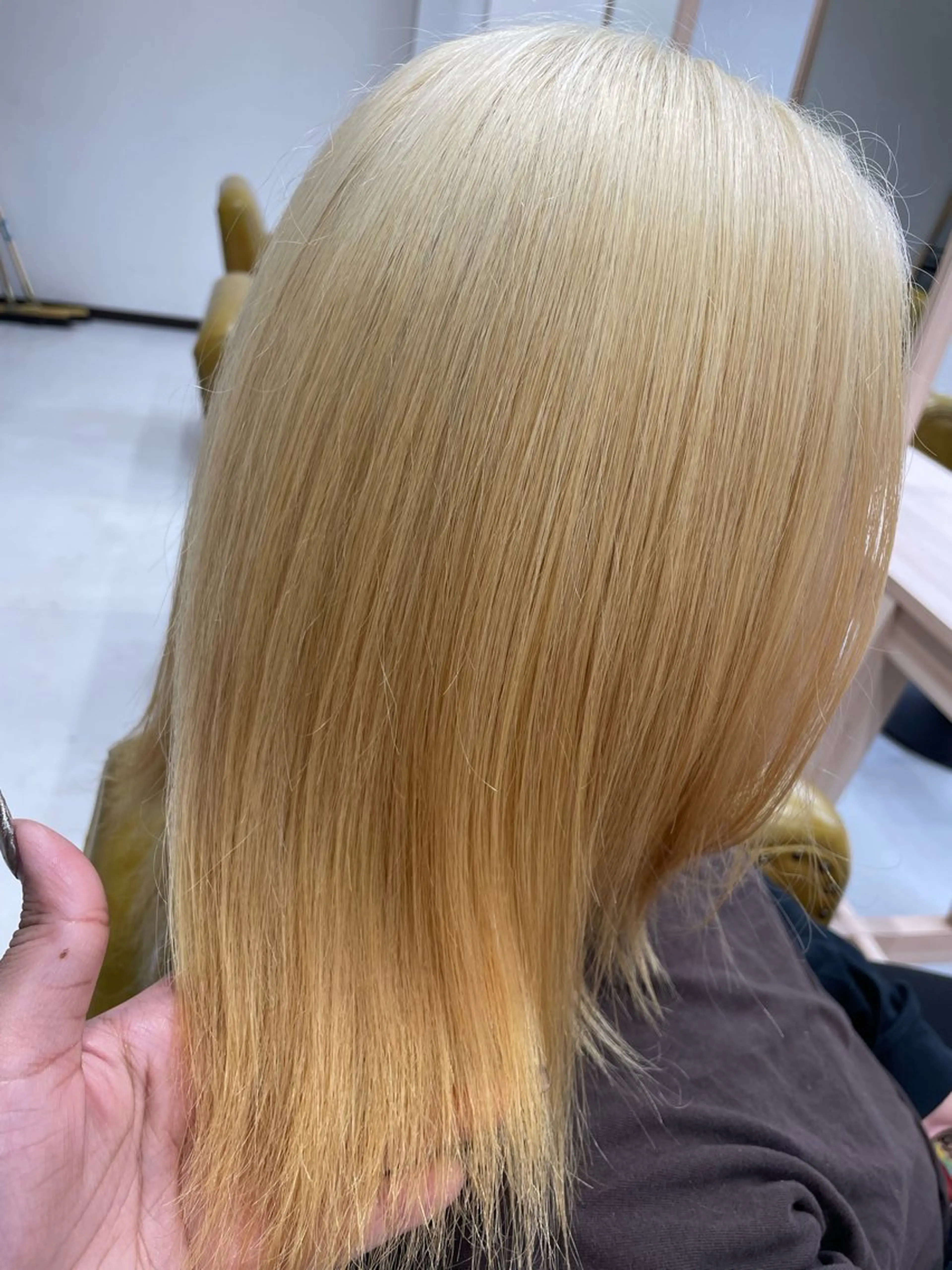 ミディアム カラー 大内 カオリのヘアスタイル