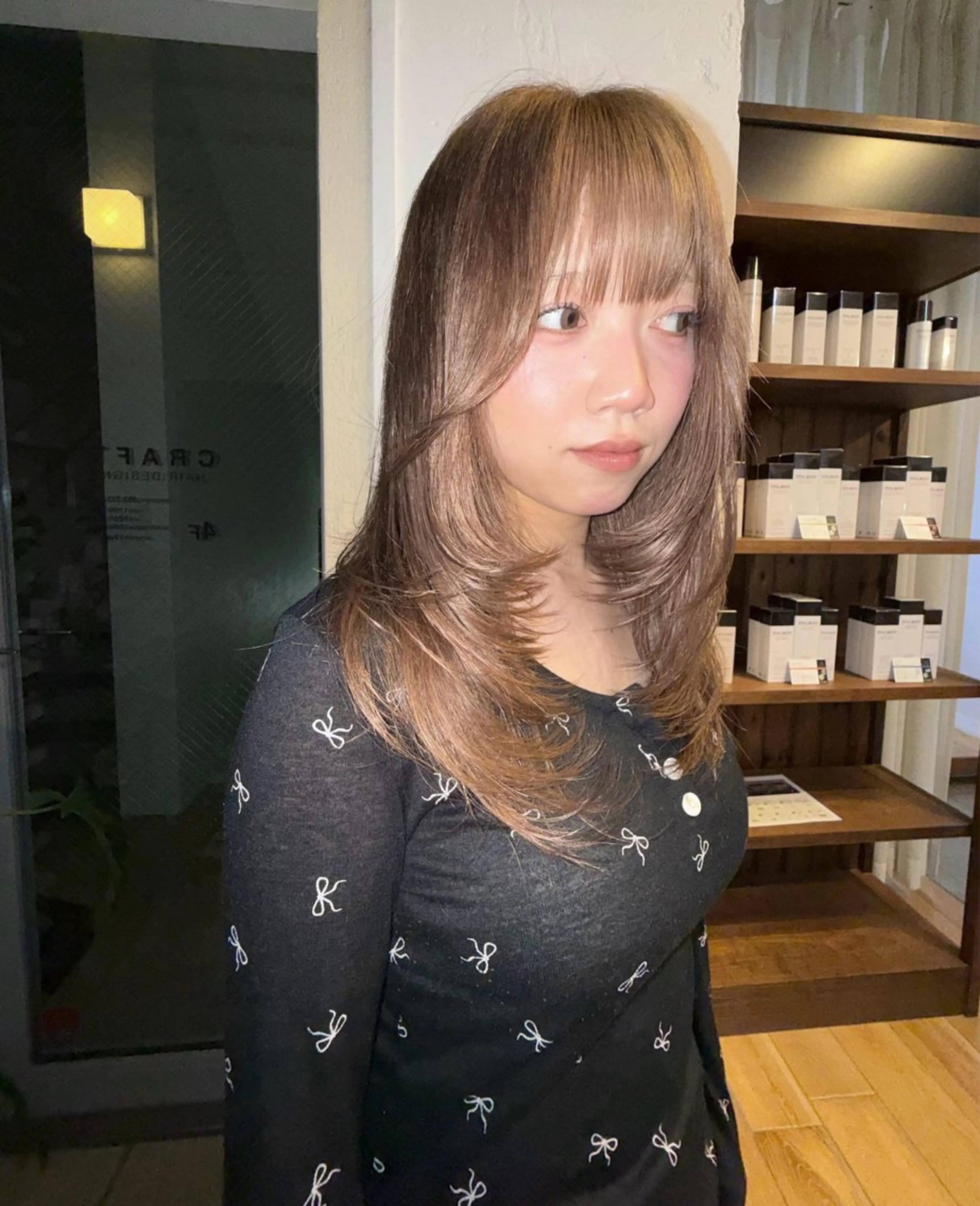 ロング YURiA レイヤー🫧暖色のヘアスタイル