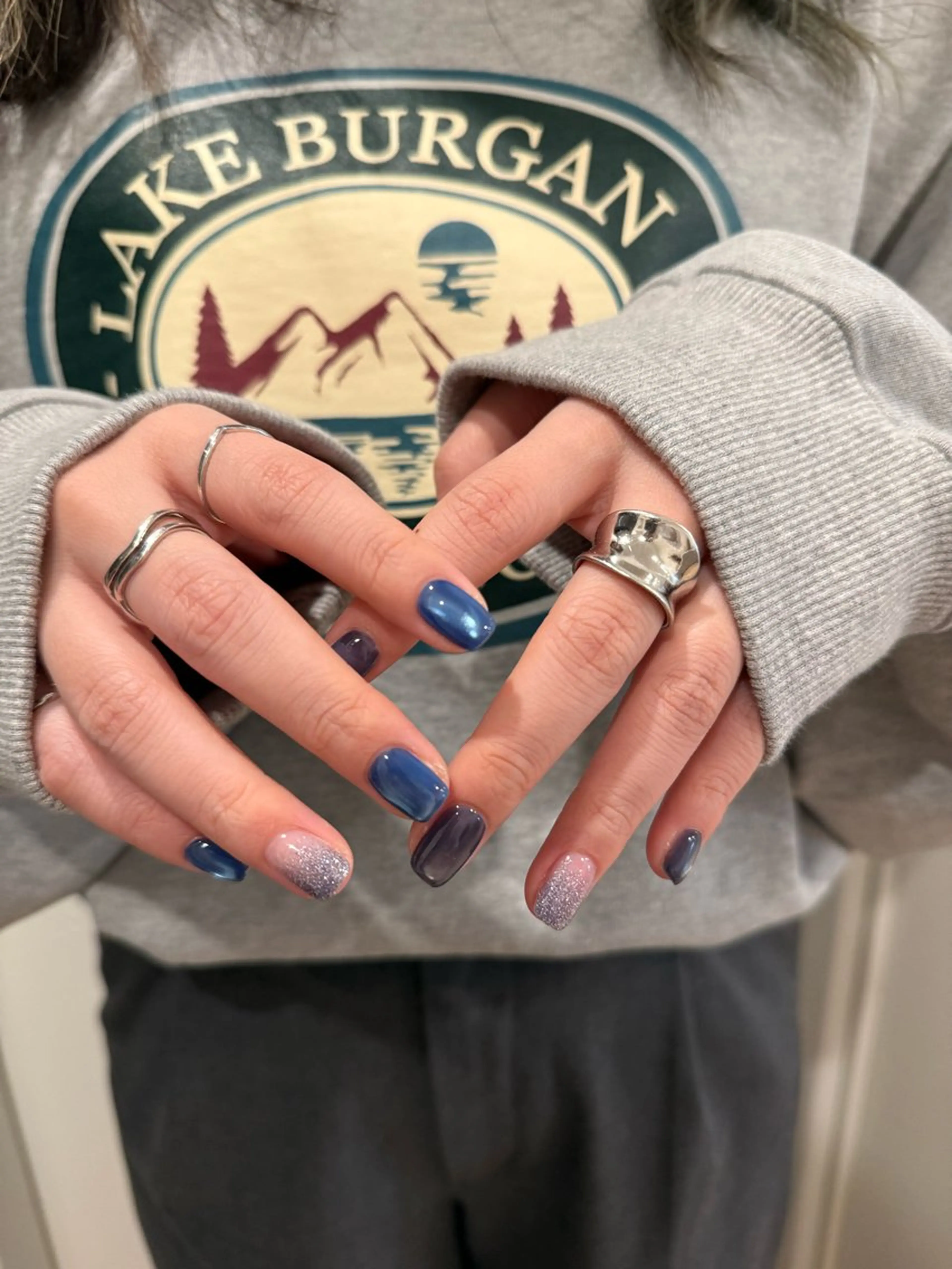 ネイル マグネットネイル シンプルネイル ハンドネイル nr. nayuのネイルデザイン