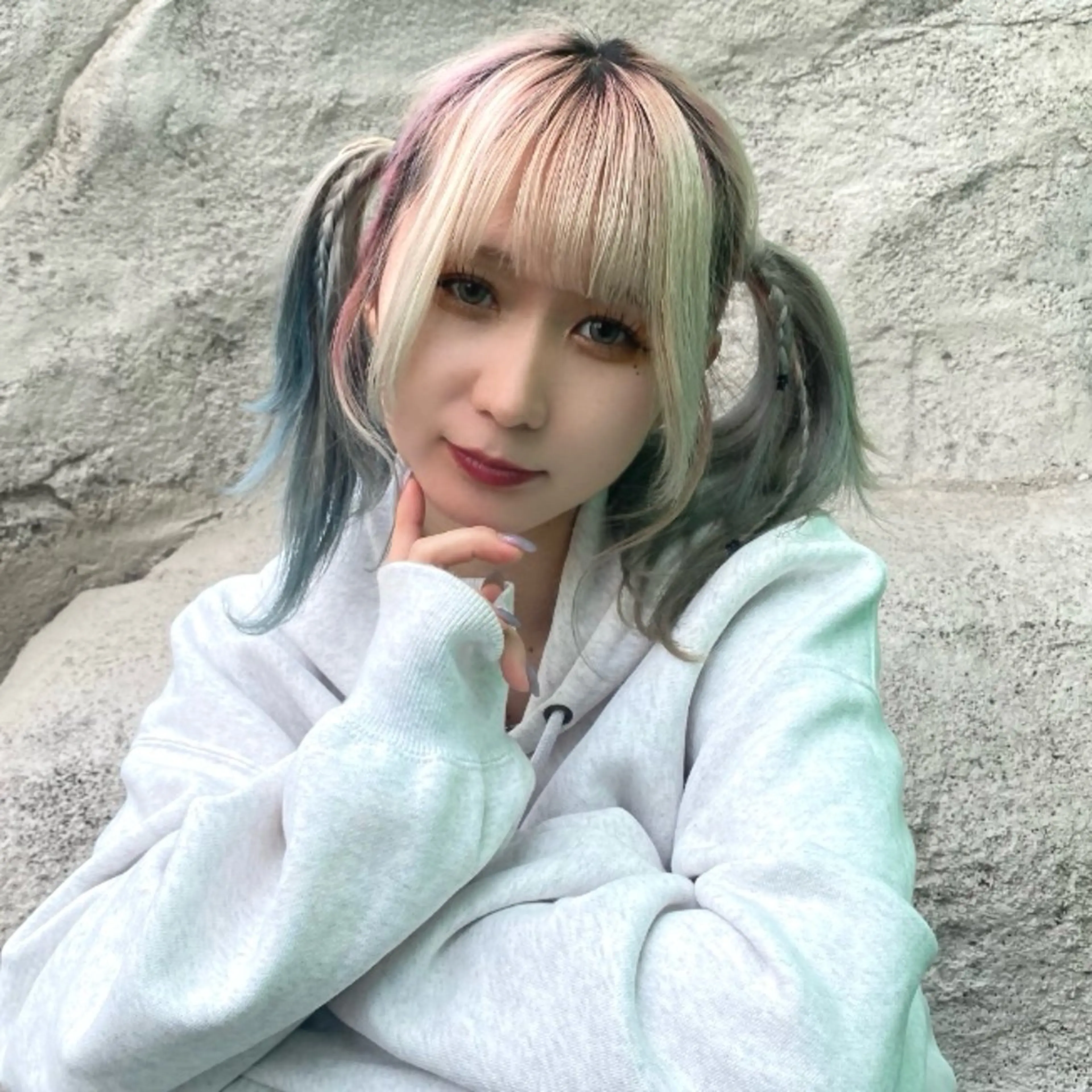 ミディアム カラー ヘアアレンジ ★デザインカラー ハイトーン ももか★のヘアスタイル