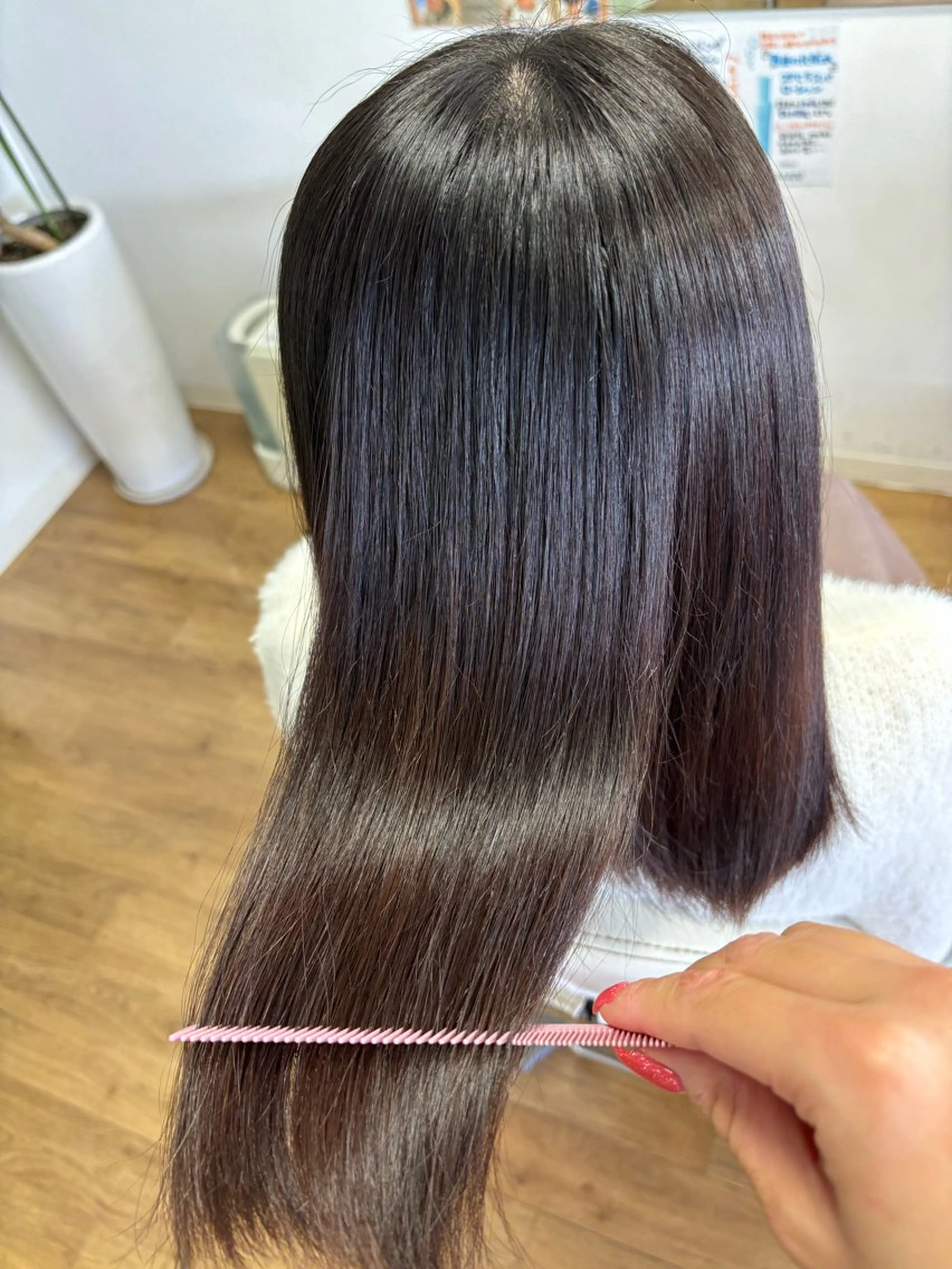 ロング 髪質改善 トリートメント SALOWIN 岡山店所属・ボブ/艶カラー/ manaka 🥣のヘアスタイル