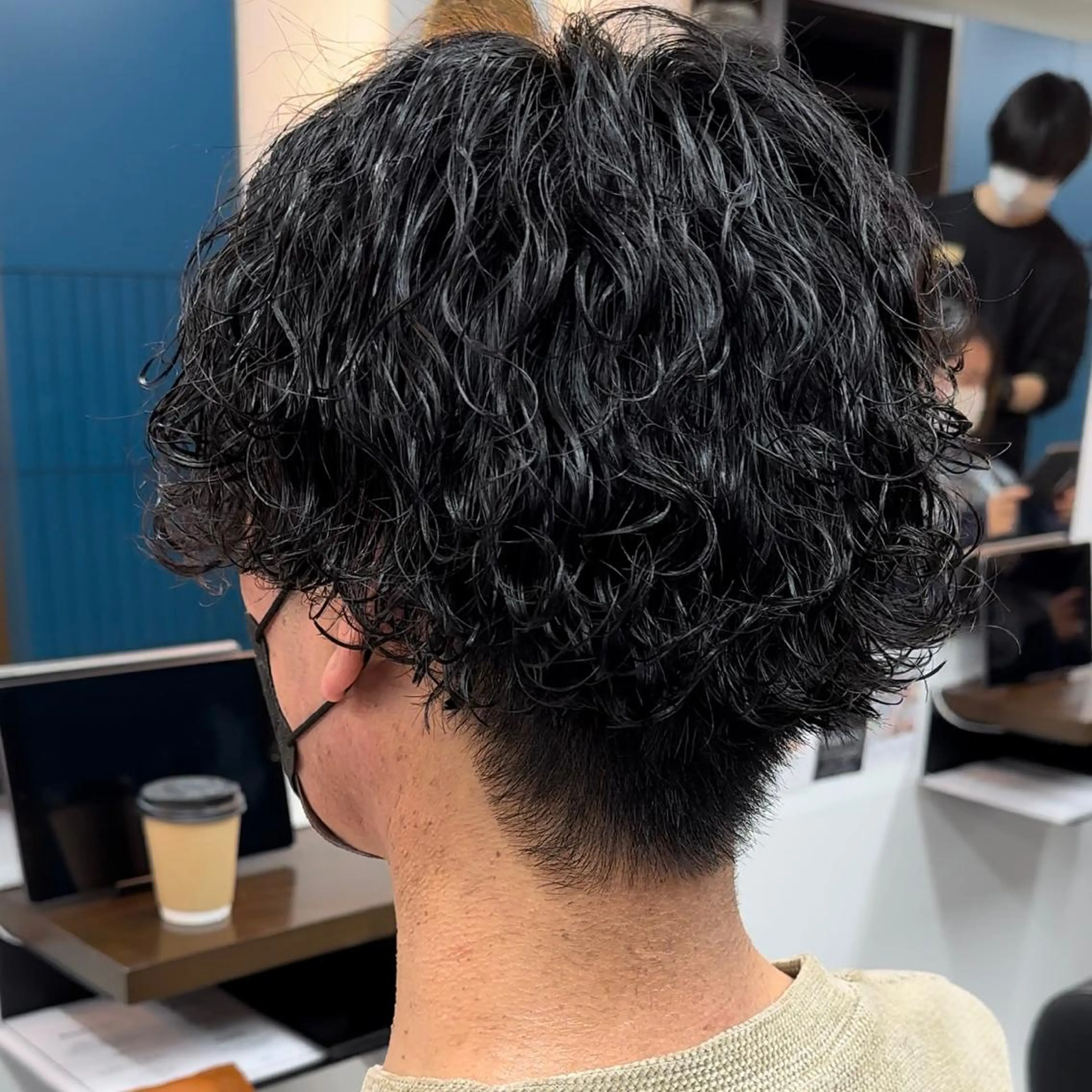 ショート パーマ メンズ 守屋 寿哉のヘアスタイル