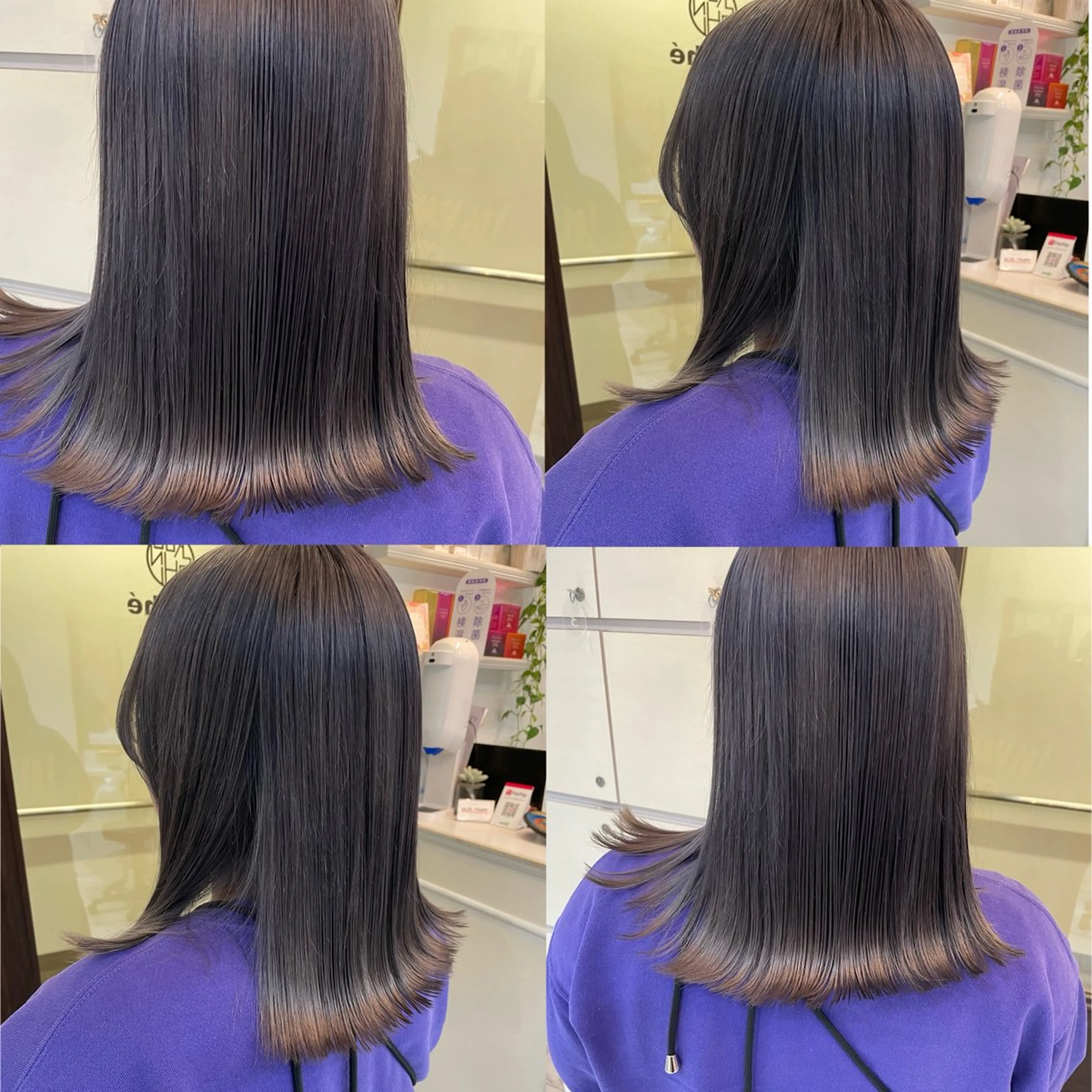 ミディアム ヘアカラー トリートメント 髪質改善×透明感× 艶髪🥀HIYORIのヘアスタイル