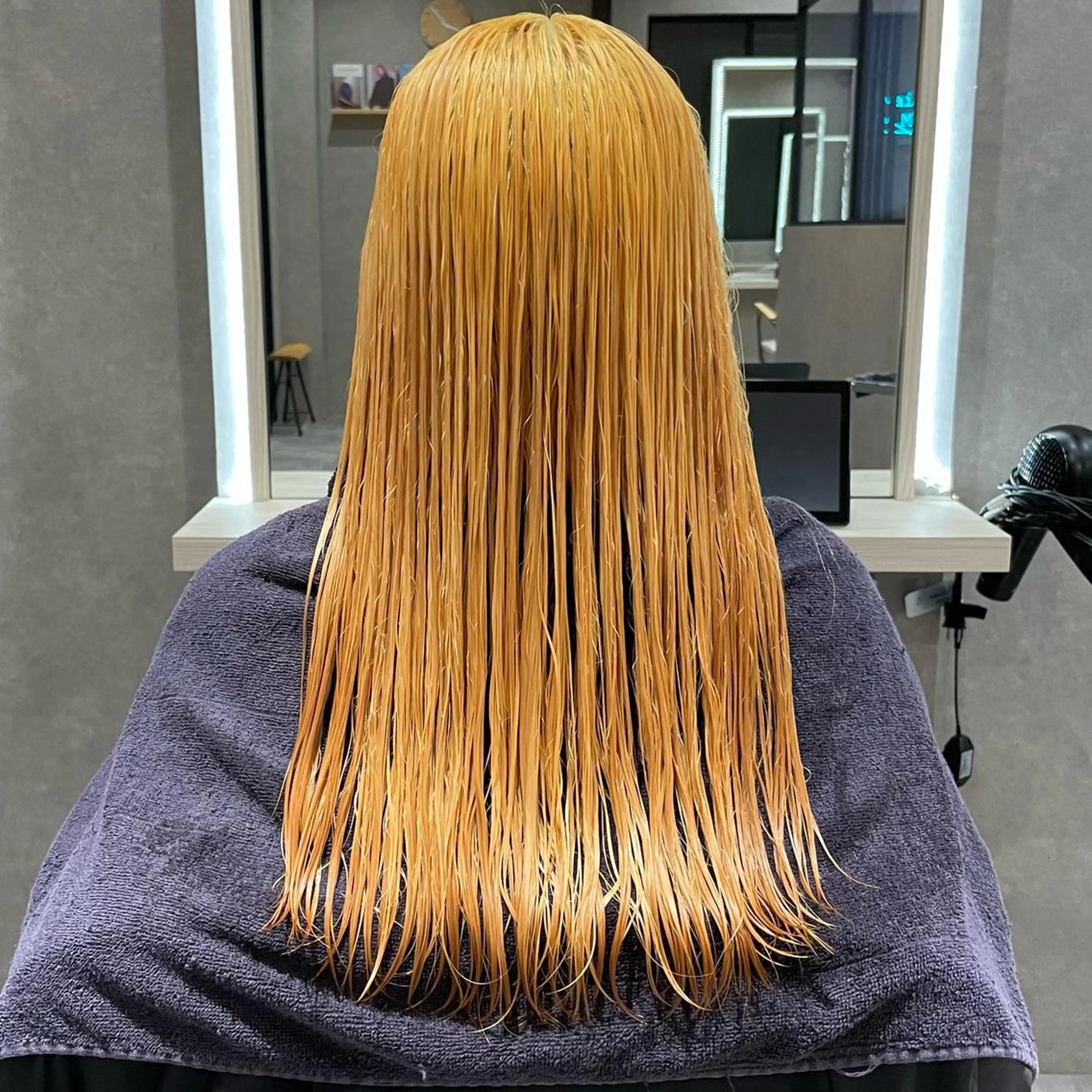 ロング カラー ブリーチ ダブルカラー ハイトーンカラー はちすか るかのヘアスタイル