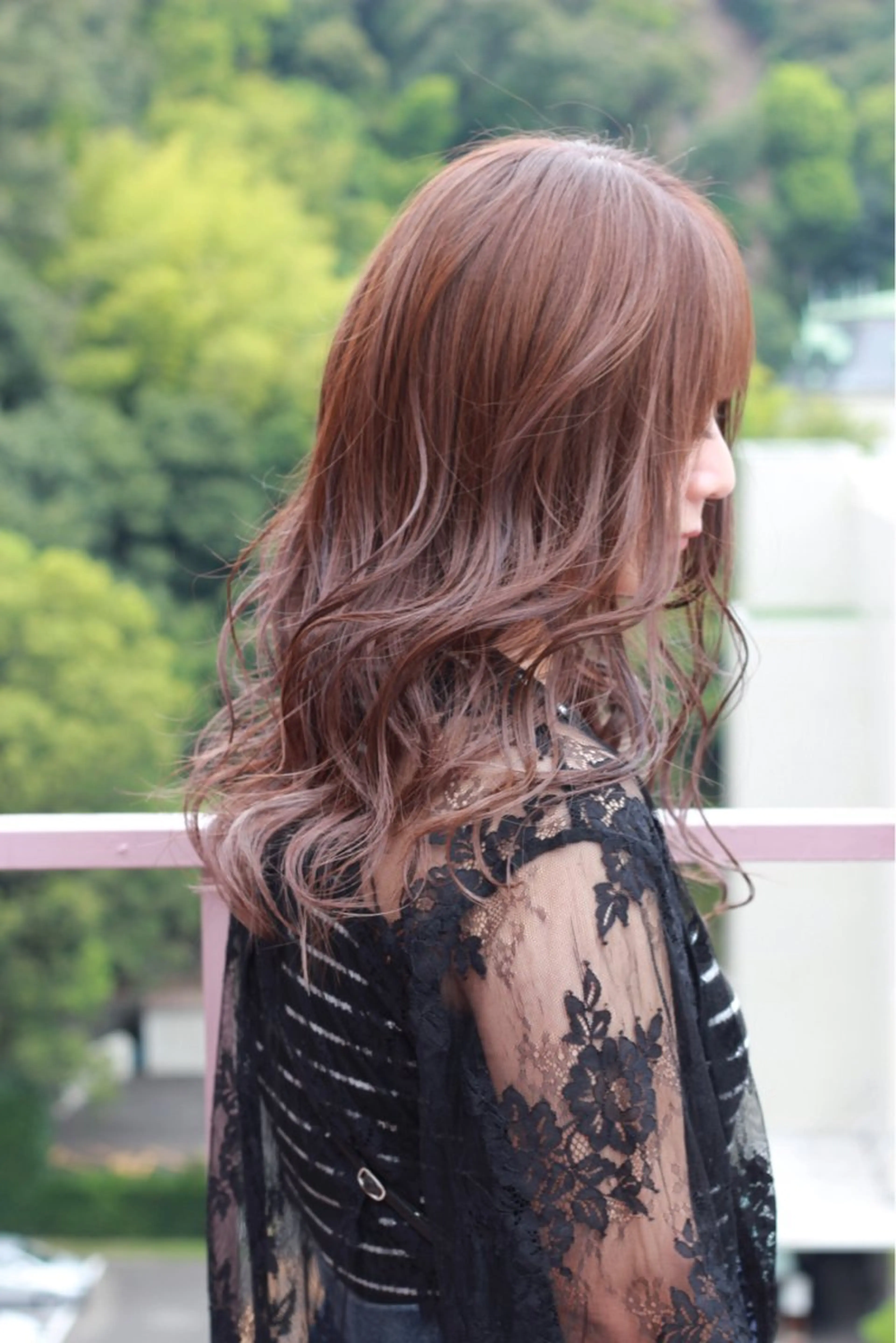 ロング カラー アッシュ ラベンダーカラー ラベンダーアッシュ ヘアカラー Viage （ビアージュ）のヘアスタイル