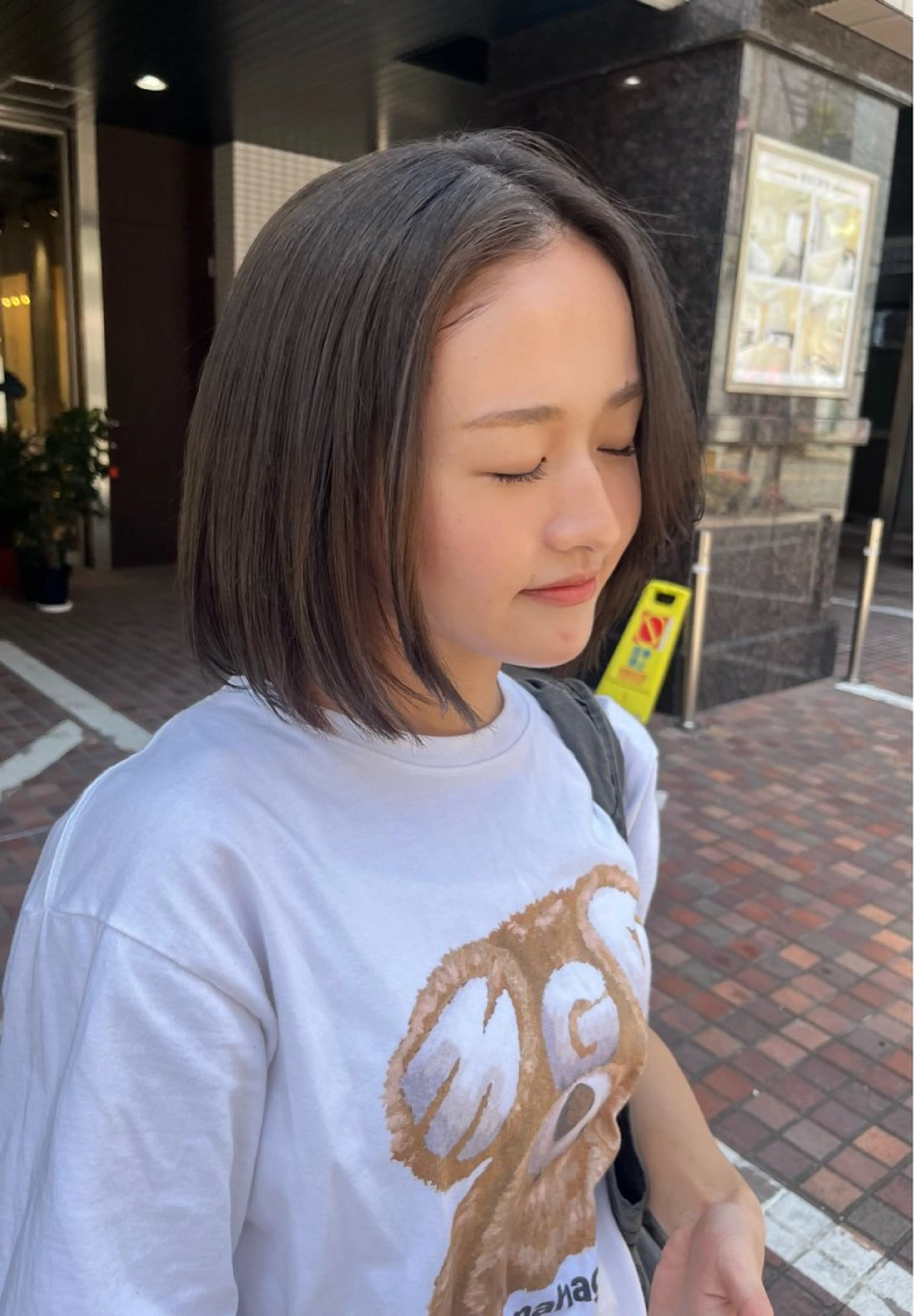 ショート カラー 透明感カラー グレージュ ヘアカラー yoke所属・haruka kobayashiのヘアスタイル