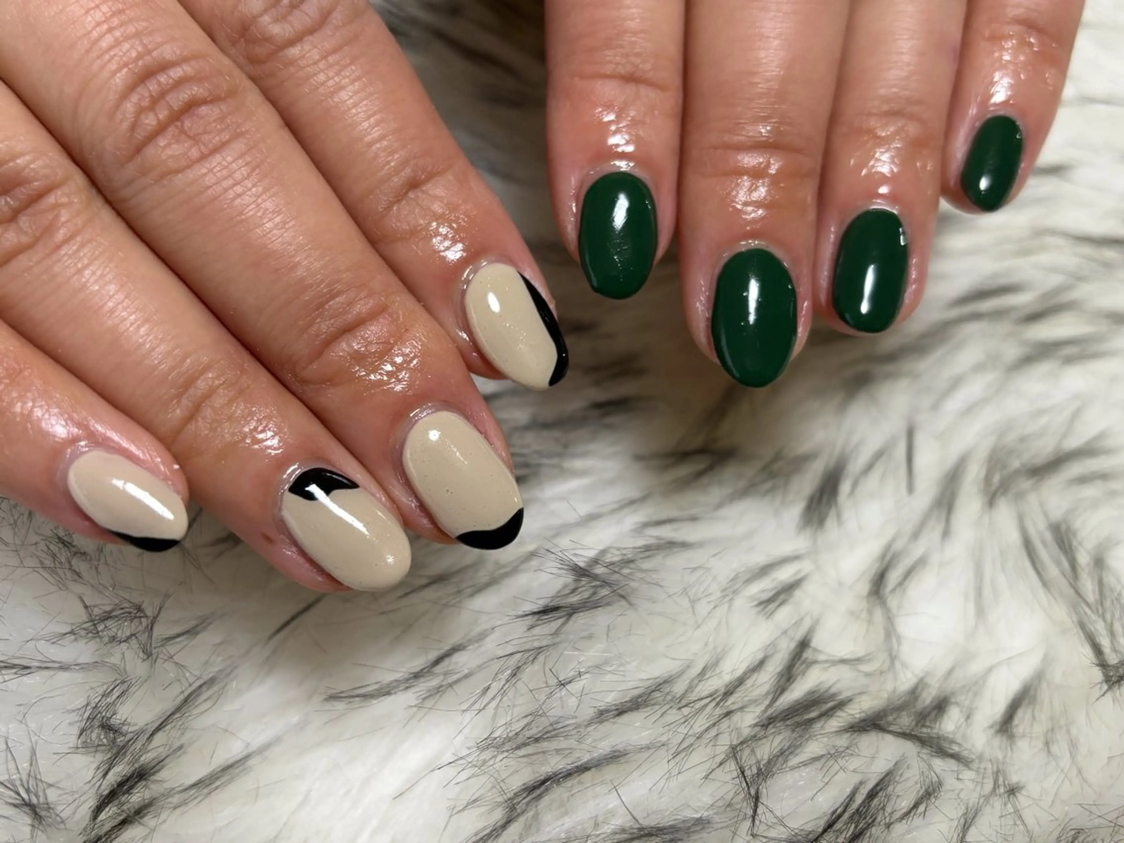 ネイル オーロラネイル フットネイル フレンチネイル ジェルネイル 韓国ネイル ハンドネイル kiki nail 二子玉川のネイルデザイン