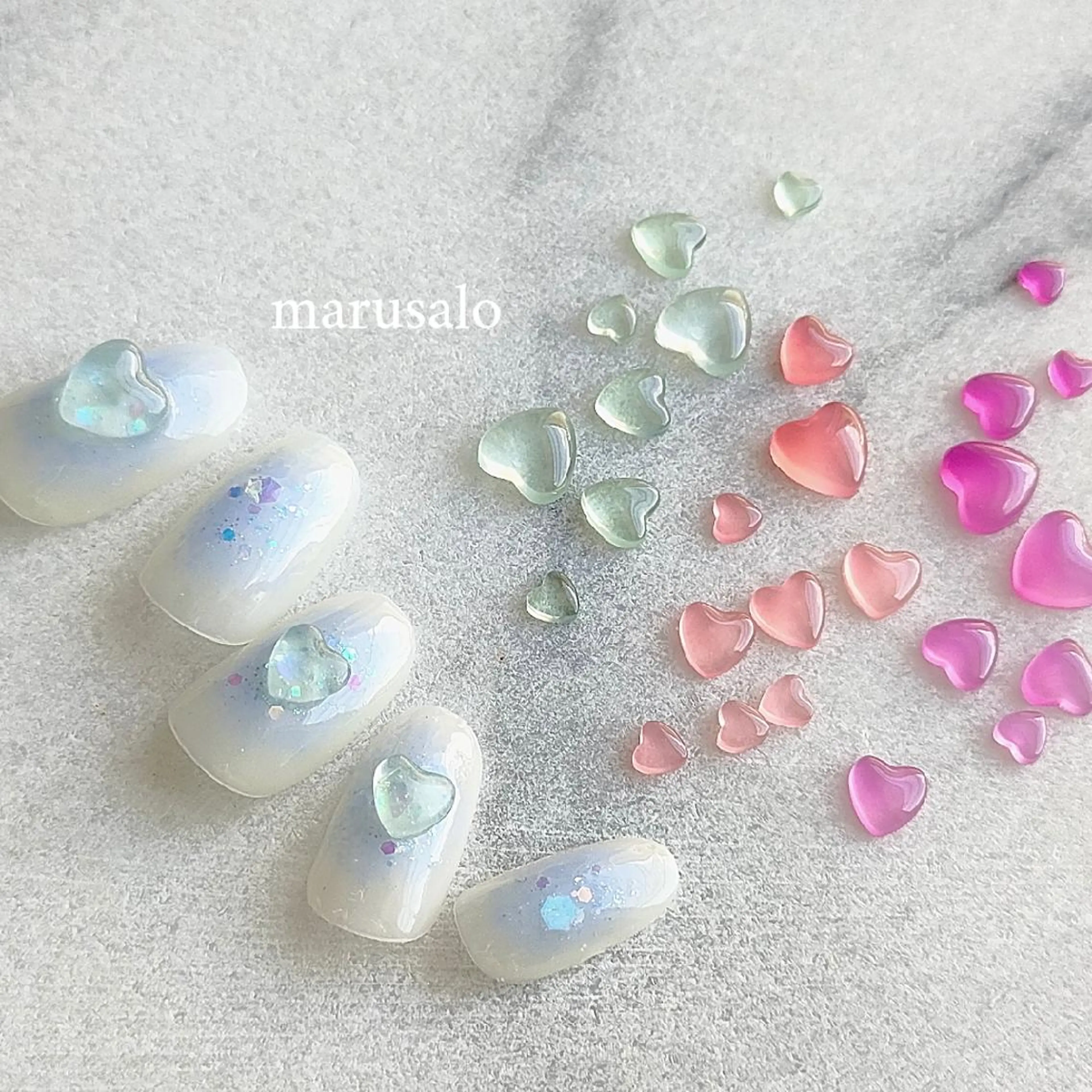 UVハート♡ネイルの写真