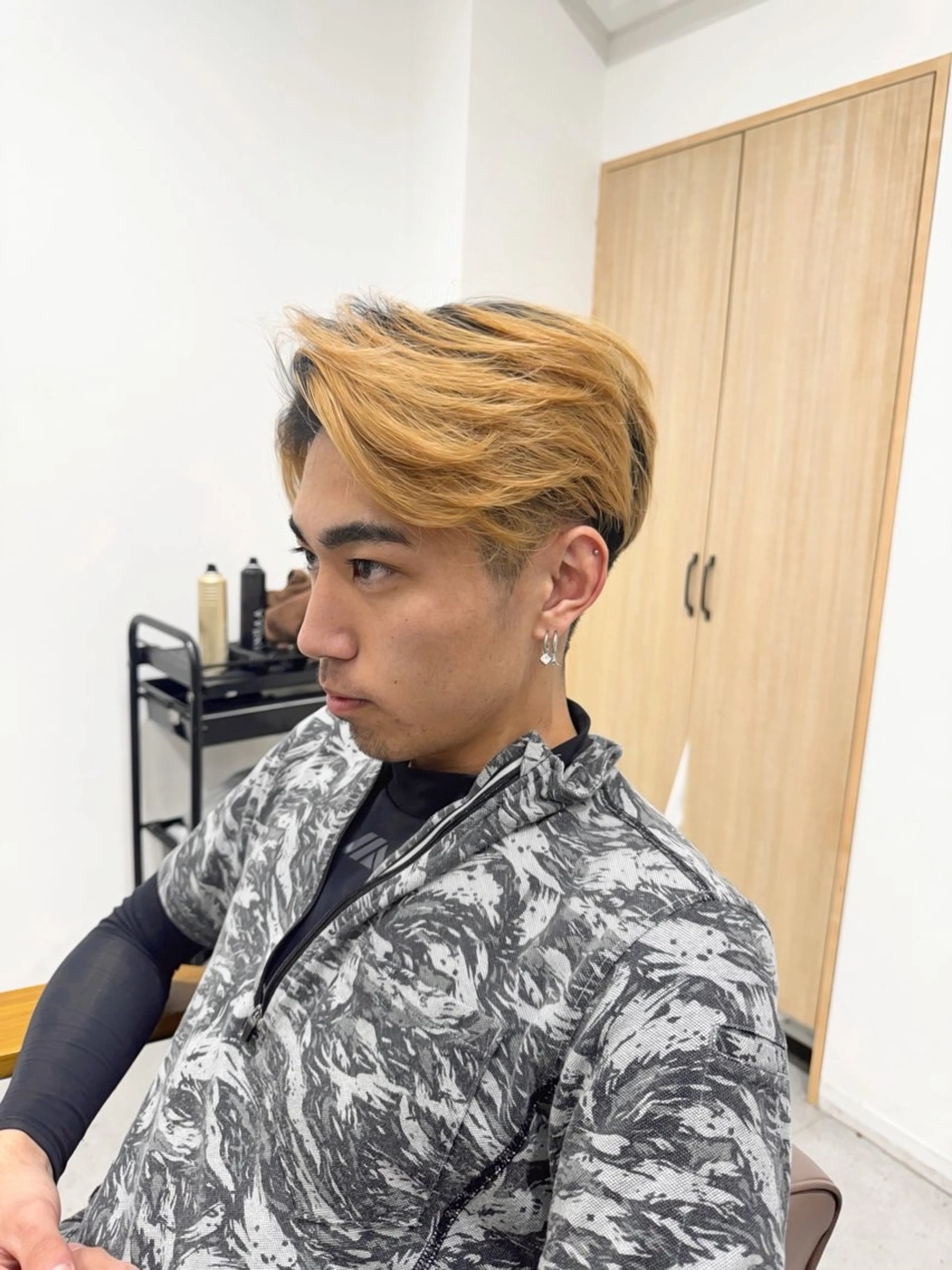 カラー メンズ 艶レイヤー🍊 加藤隆也のヘアスタイル
