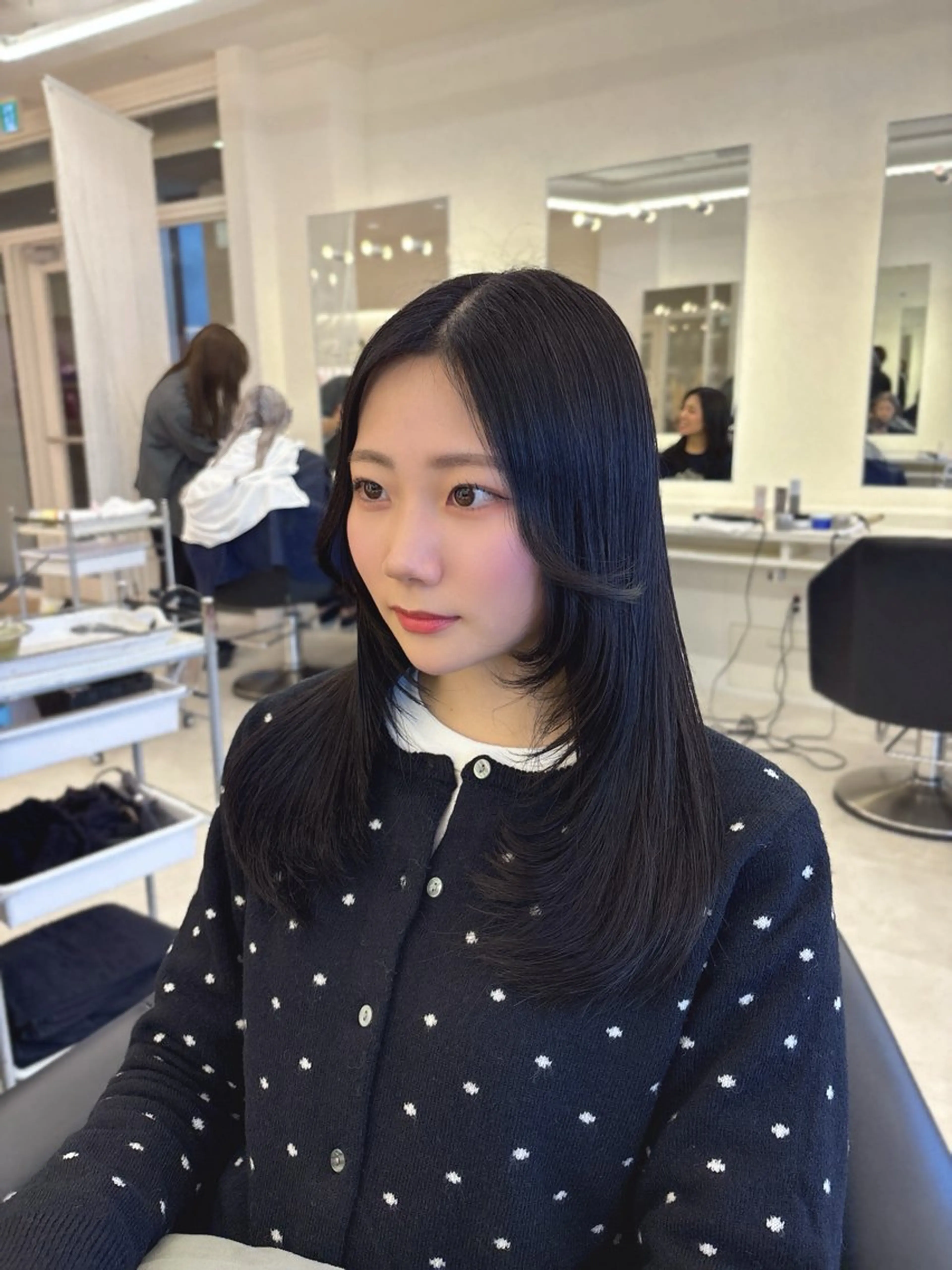 ロング カラー ヘアカラー ParveMix 楠本結菜のヘアスタイル
