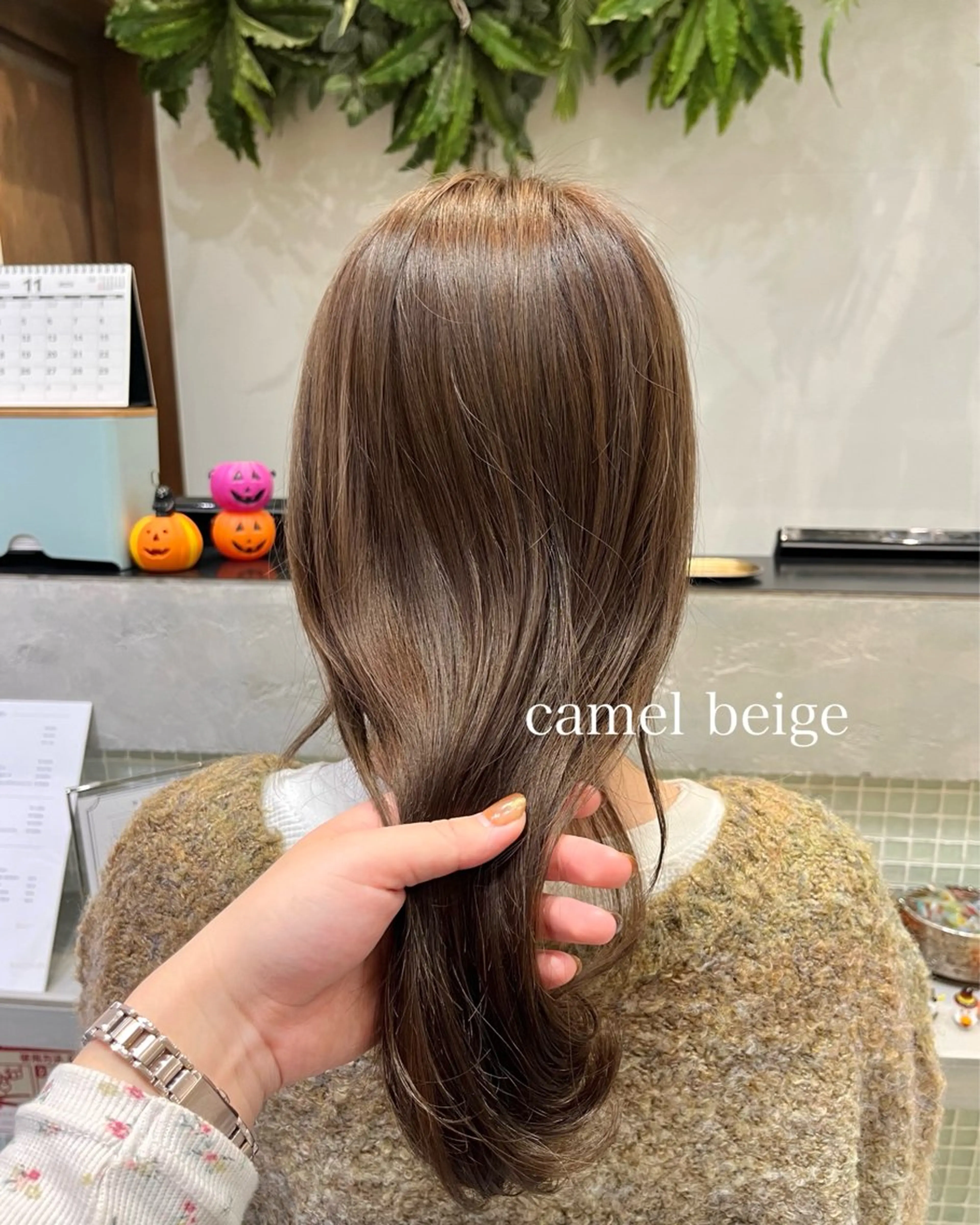 カラー ベージュカラー ヘアカラー トリートメント かわいいを+🎀🤍 上品hair/ 星愛のヘアスタイル