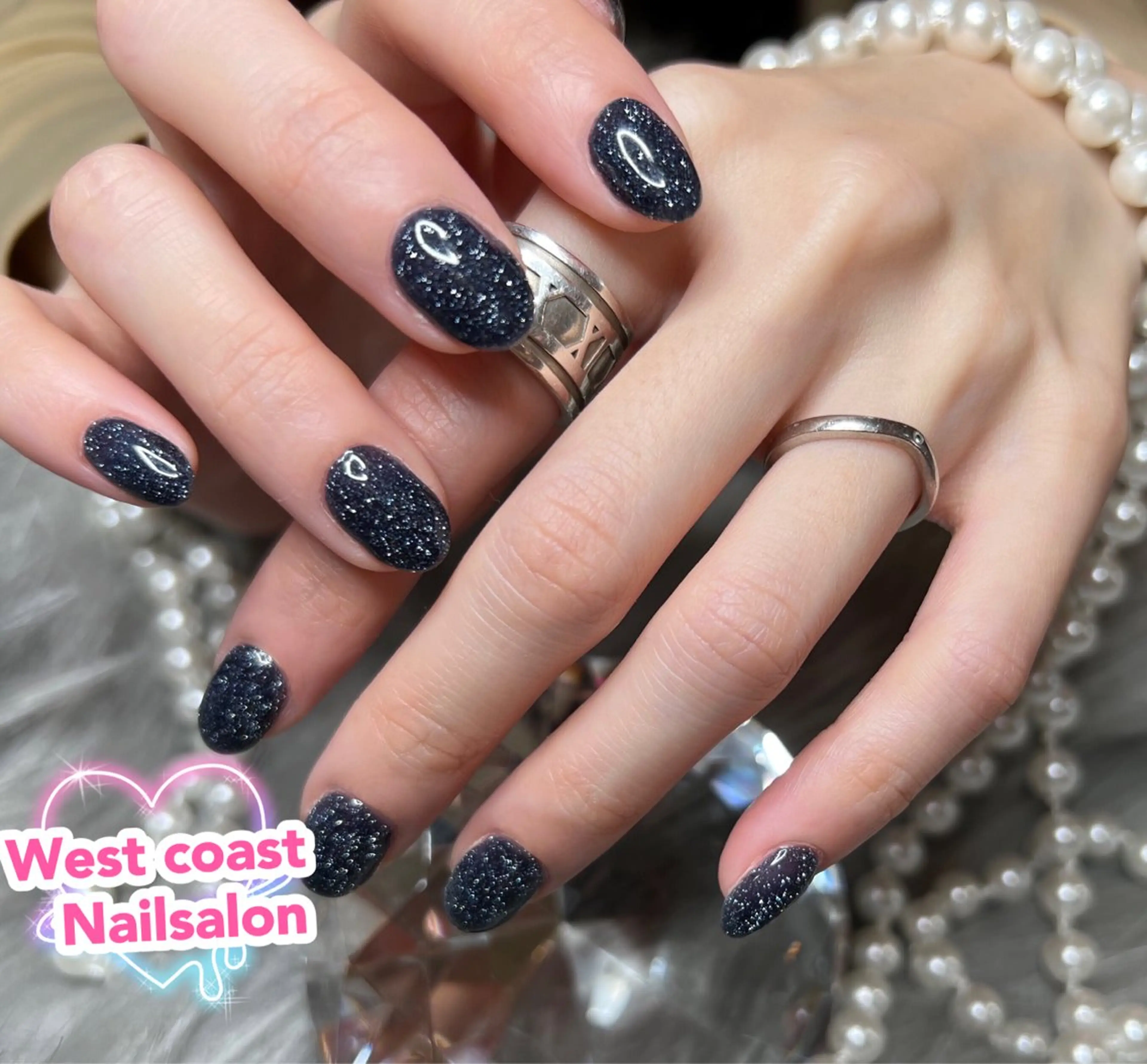 ネイル リボン、ガーリー パーツ放題専門店のネイルデザイン