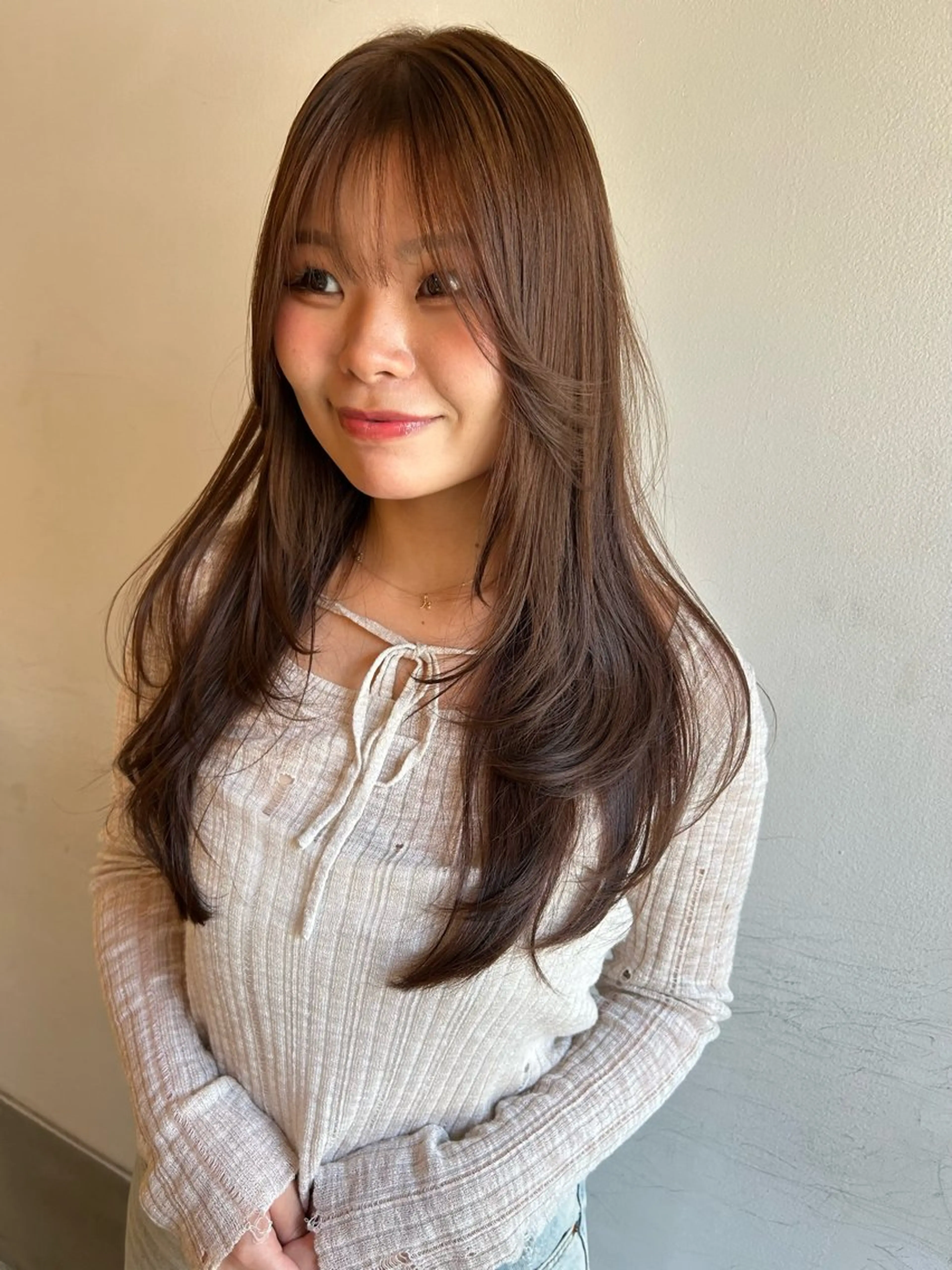 セミロング カラー ヘアカラー land所属・透明感カラー/レイヤ ー🌙Honokaのヘアスタイル