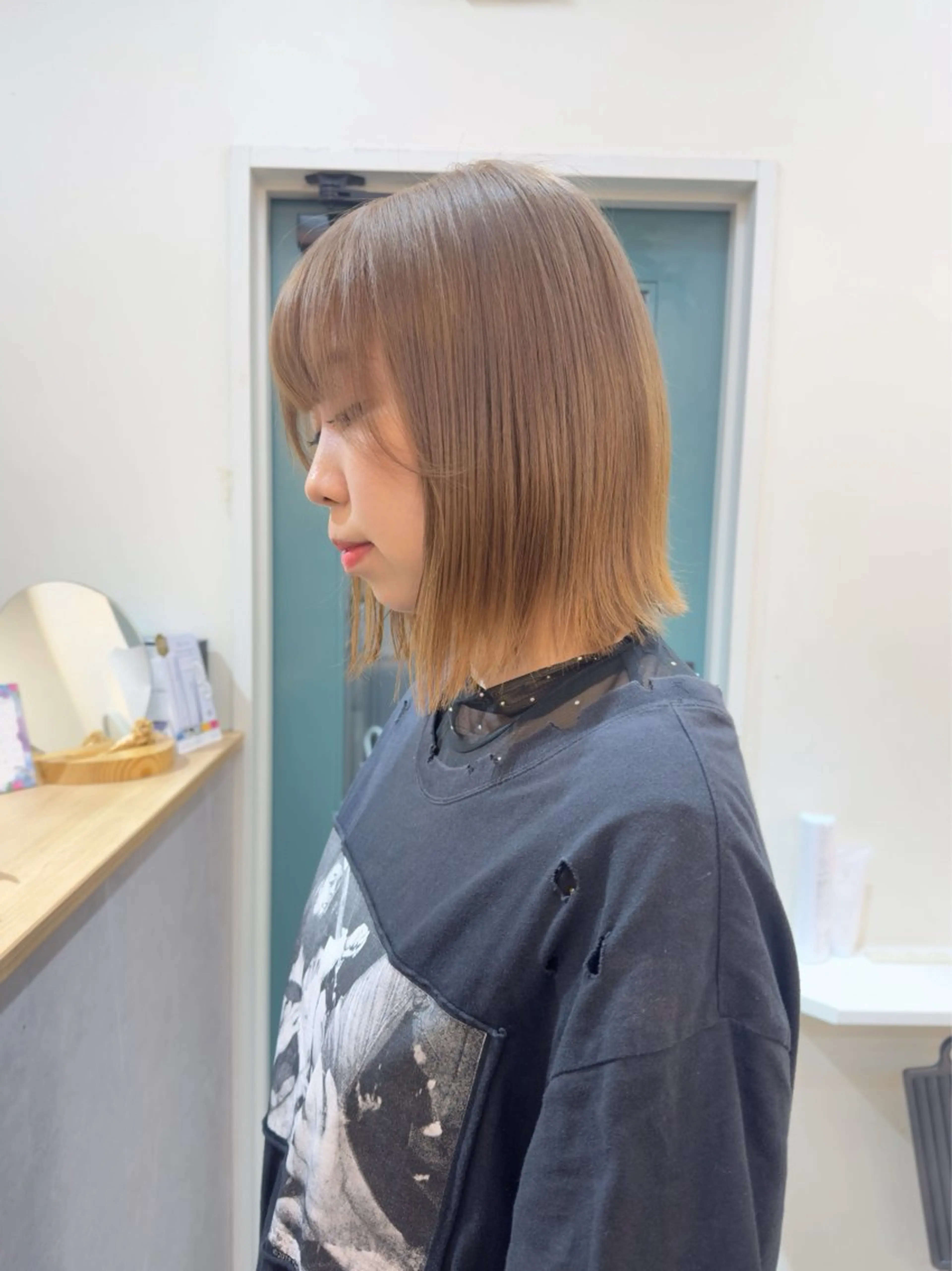 カラー ヘアカラー レイヤー/顔周り /いいぬまみかのヘアスタイル