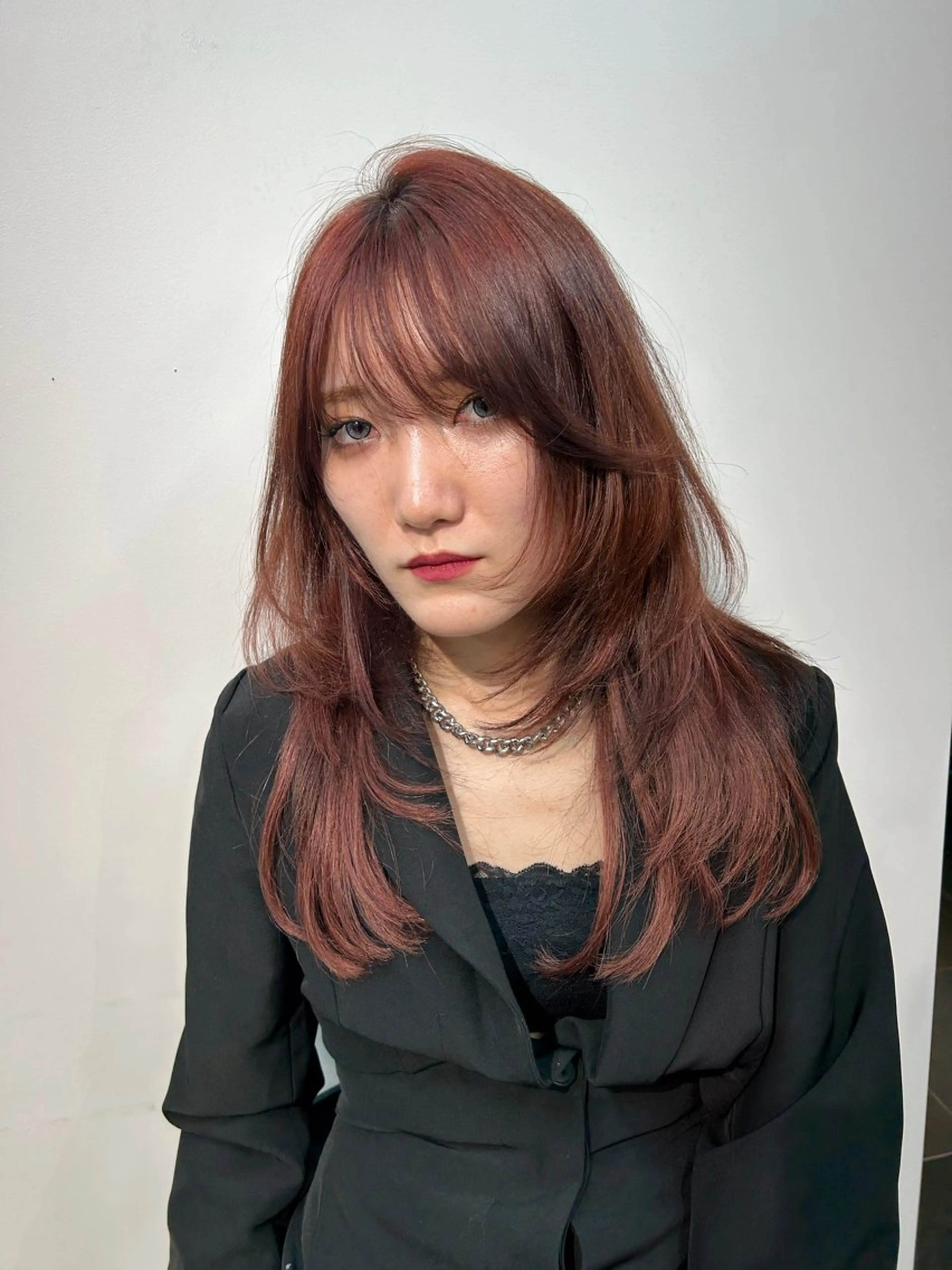 ショート カラー ヘアアレンジ ボブ/透明感ベージュ 🫧クルミ🌟のヘアスタイル