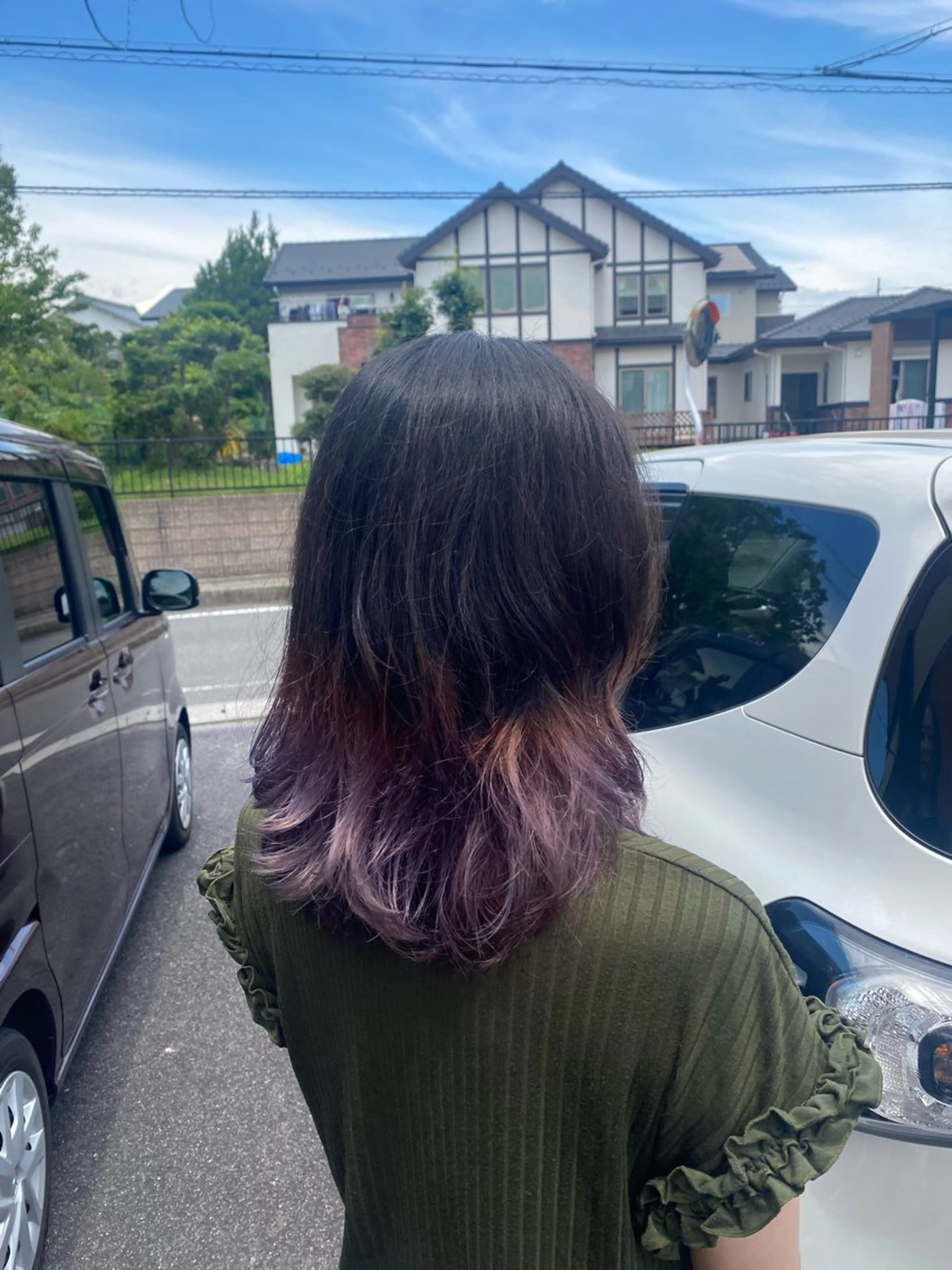 ミディアム ヘアカラー Hair & Eyelash Riche所属・肥田 夕蘭のヘアスタイル