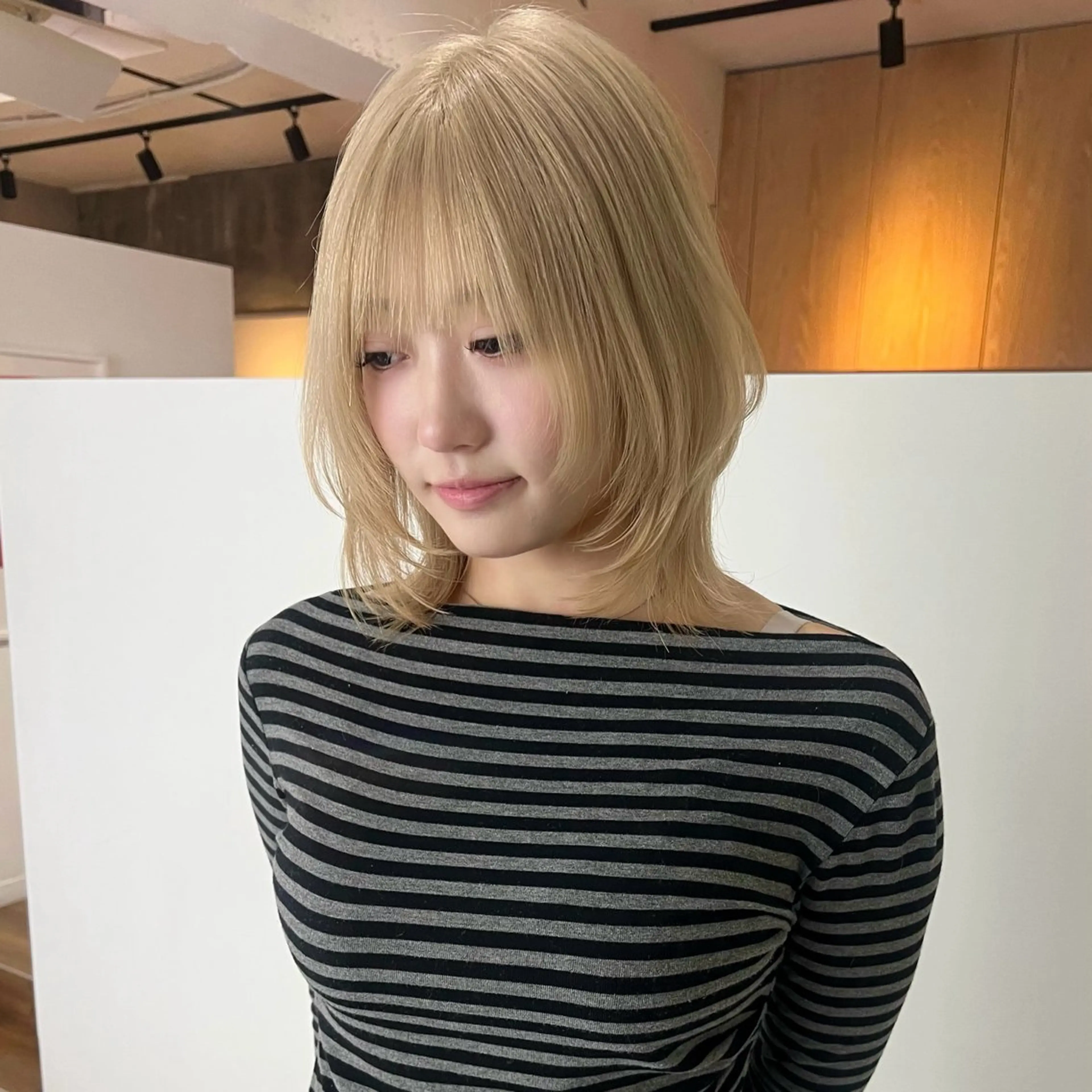 ミディアム カラー ハッシュカット カット レイヤーカット/暖色 カラー/mao🎀のヘアスタイル