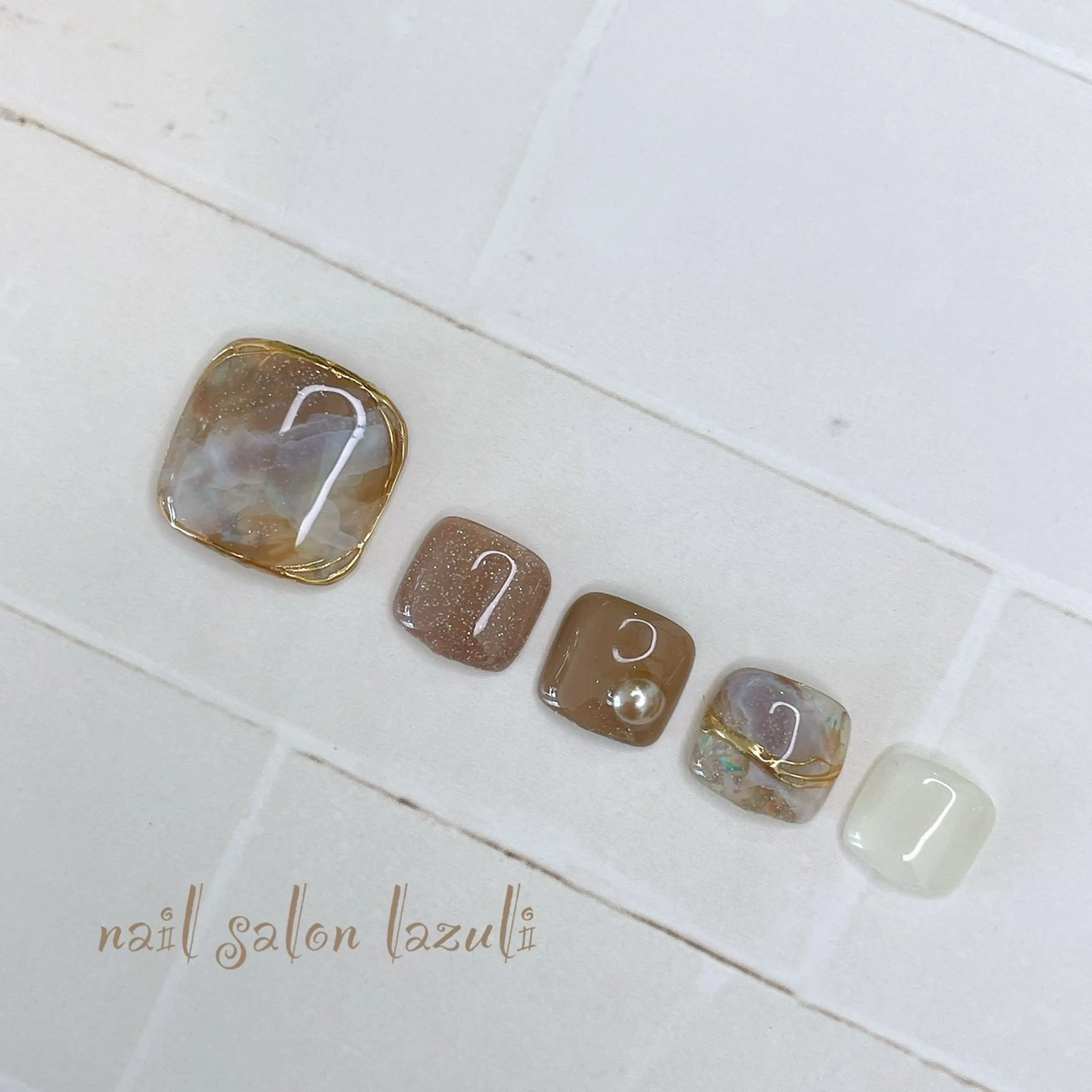ネイル フットネイル nail salon lazuliのネイルデザイン