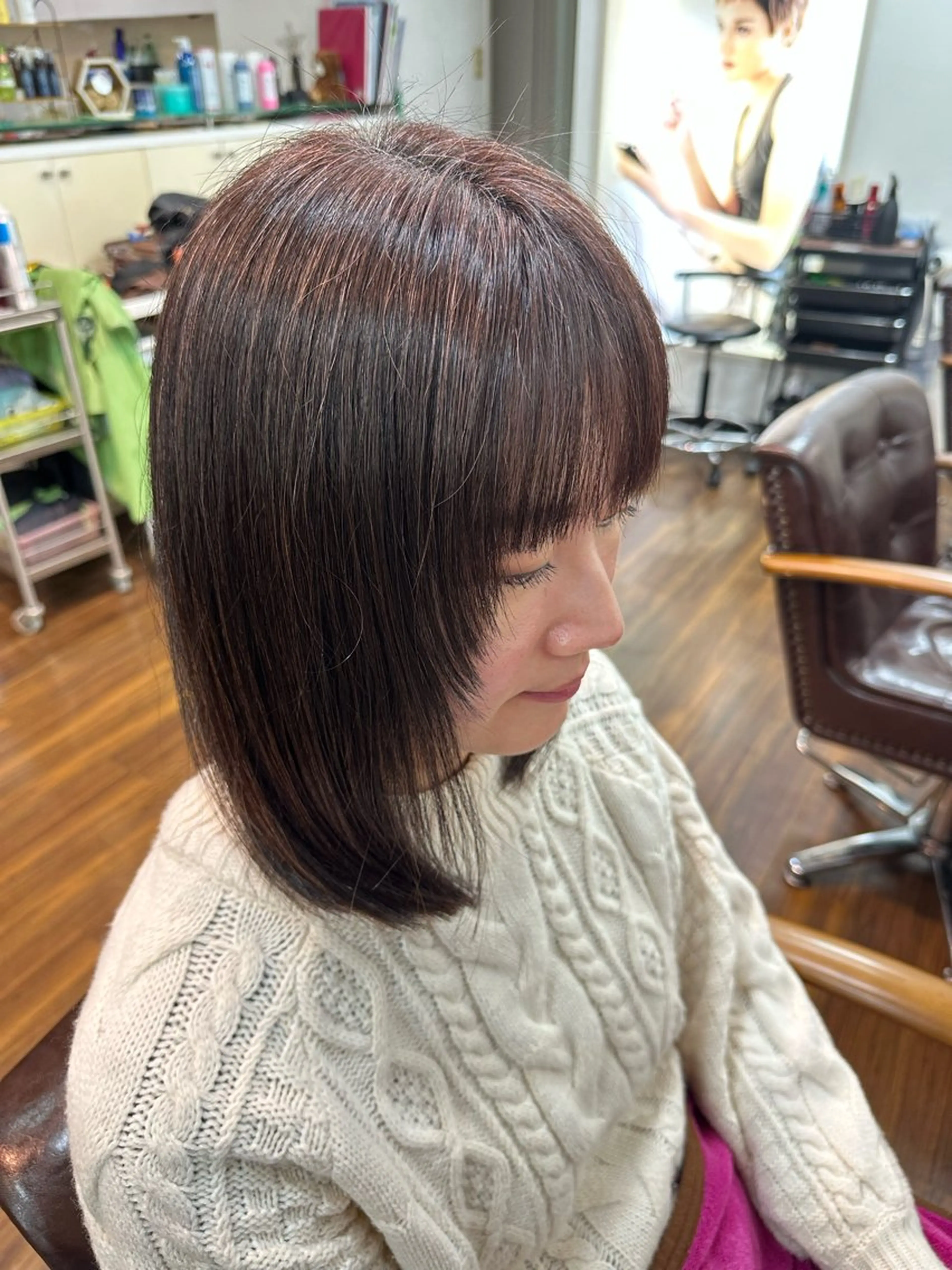 ミディアム 美容室 Vic5所属・奥田 七都海のヘアスタイル