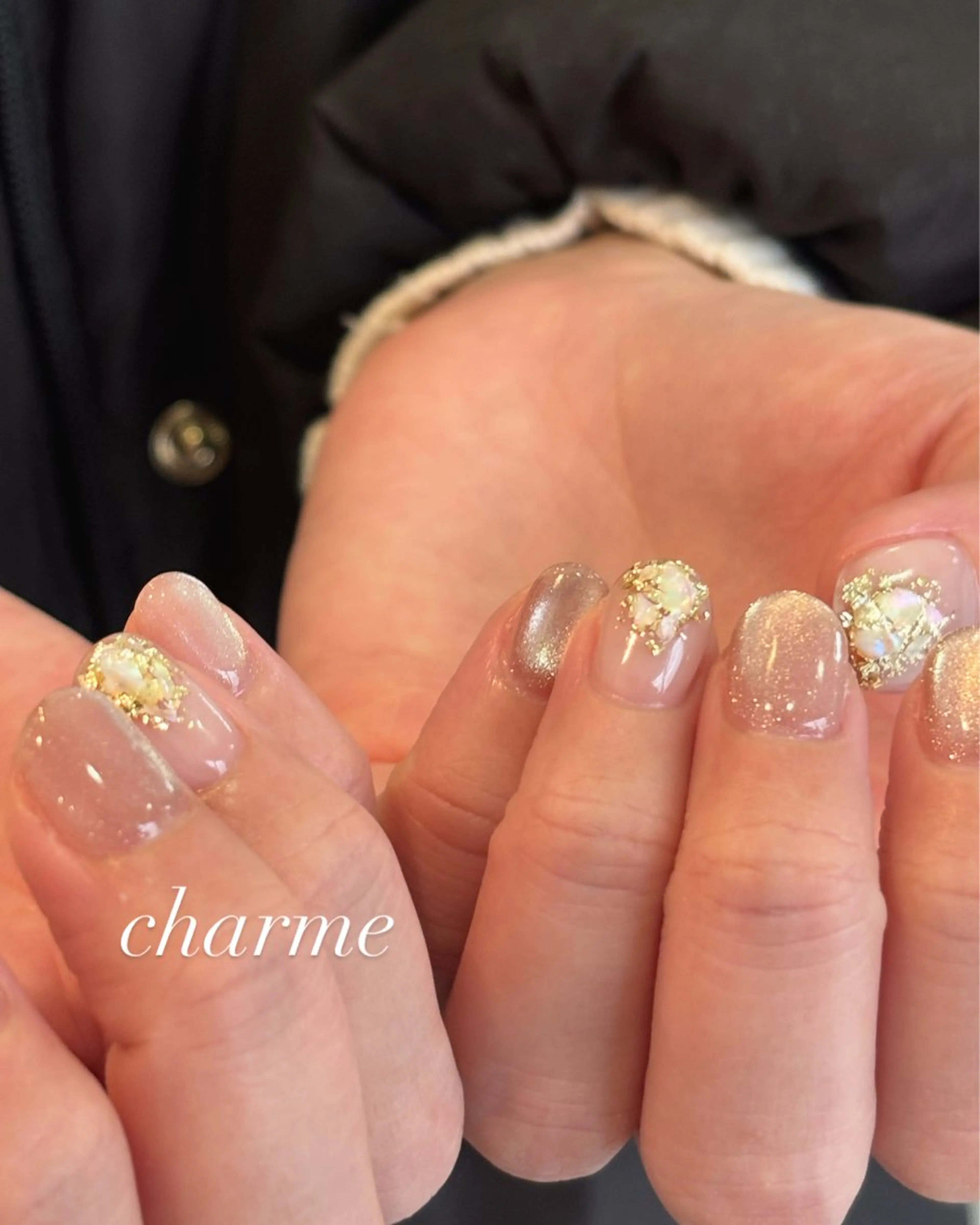 ネイル キラキラネイル ハンドネイル charme nailのネイルデザイン