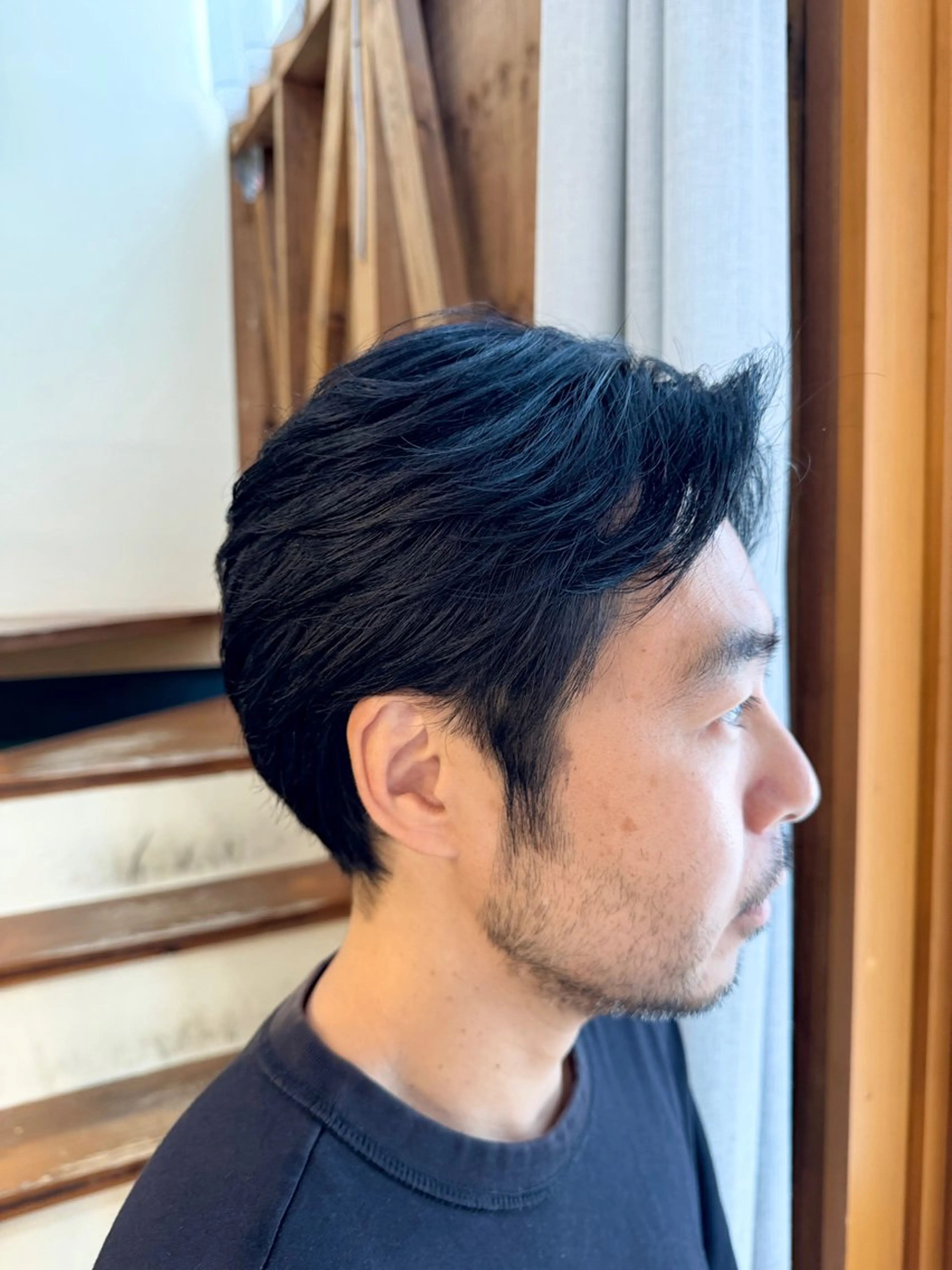 ショート カラー メンズ カット ヘアカラー 透明感カラー/ハイト ーン/メイク/umiのヘアスタイル