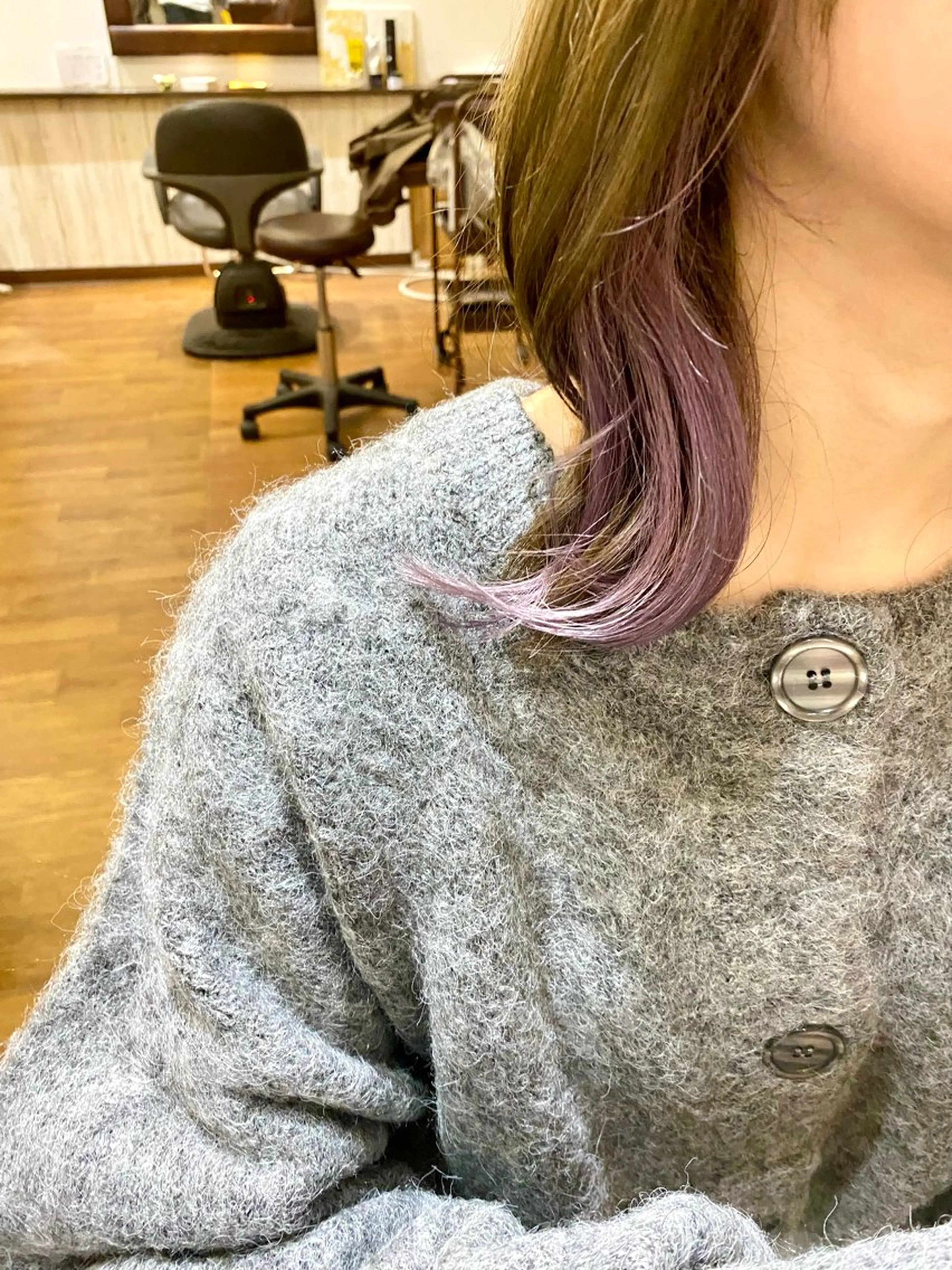 ミディアム ボブ ハイライト 髪質改善 S. RYUTAのヘアスタイル