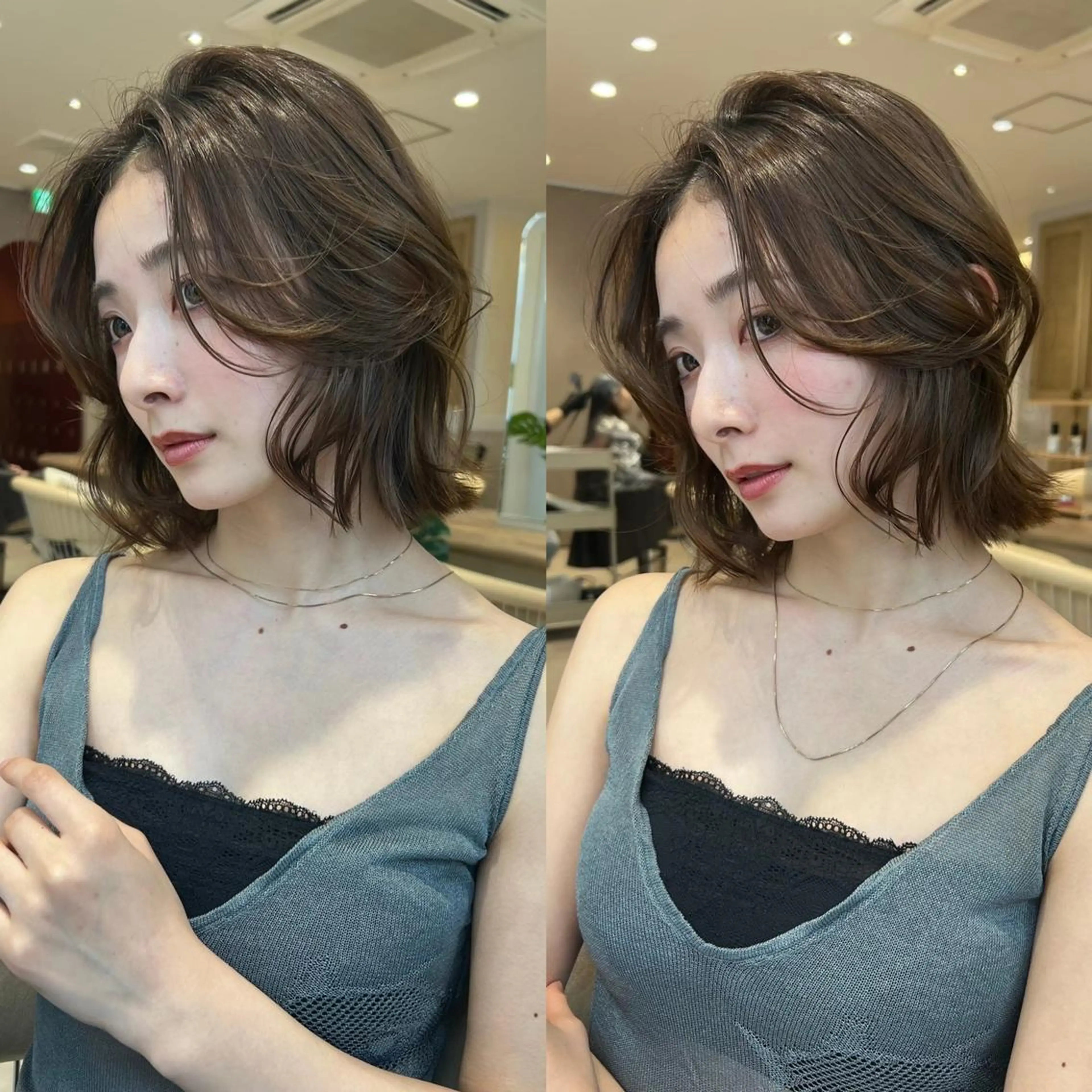 🫧カットなし🫧 透明感カラー+超音波3stepトリートメント ￥7900 【髪質改善】の写真