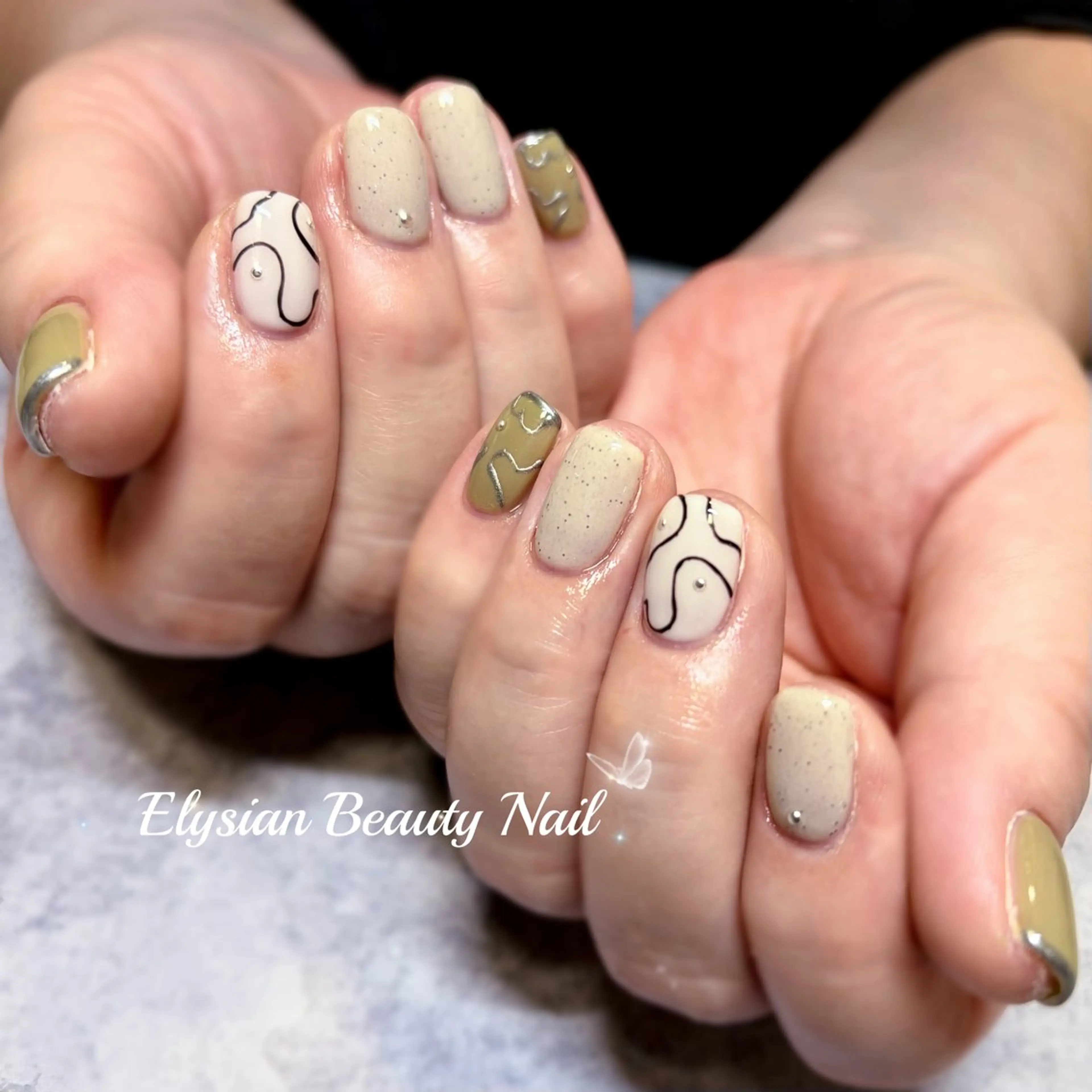 ネイル ハンドネイル エリシアン ビューティーネイルのネイルデザイン