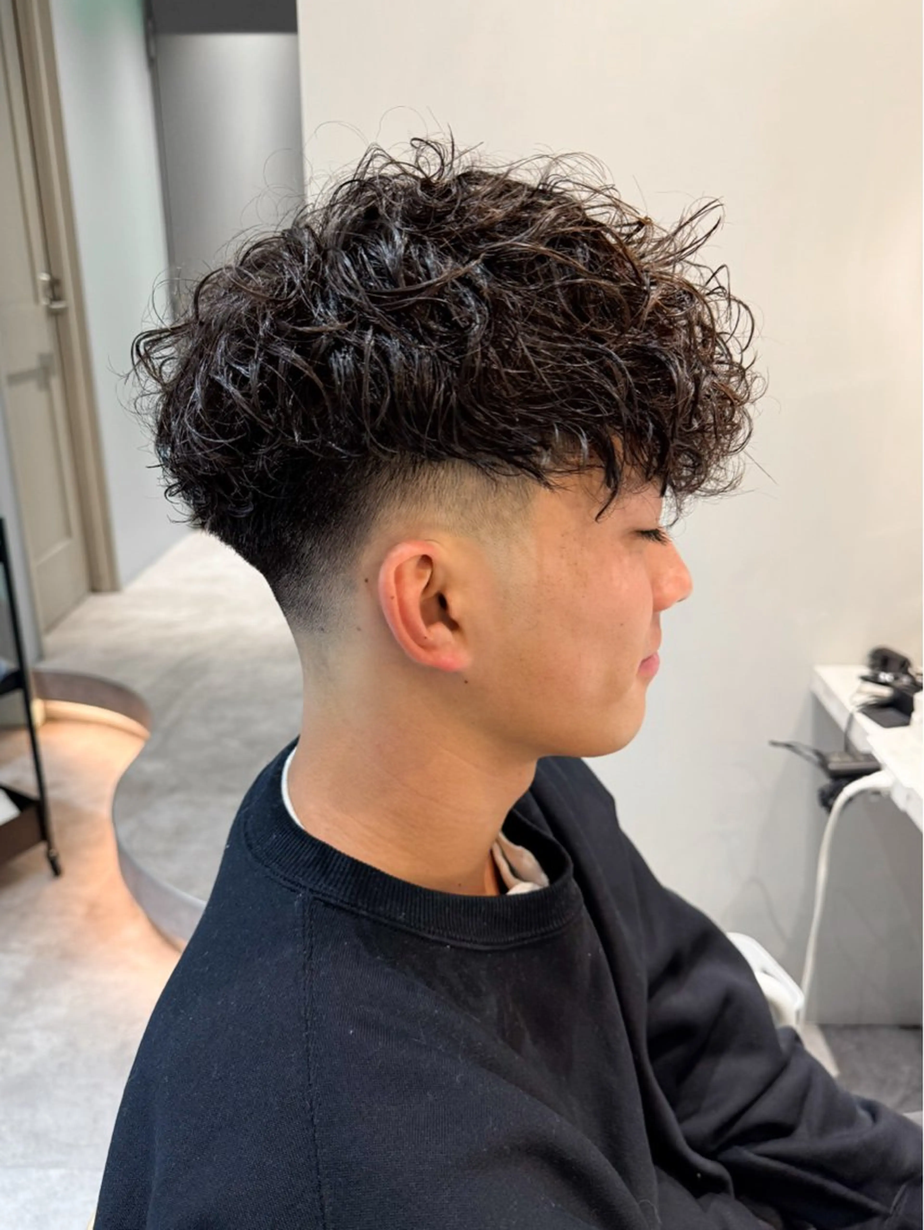 ショート パーマ メンズ カット パーマ warme所属・メンズパーマ メンズ特化ryoのヘアスタイル