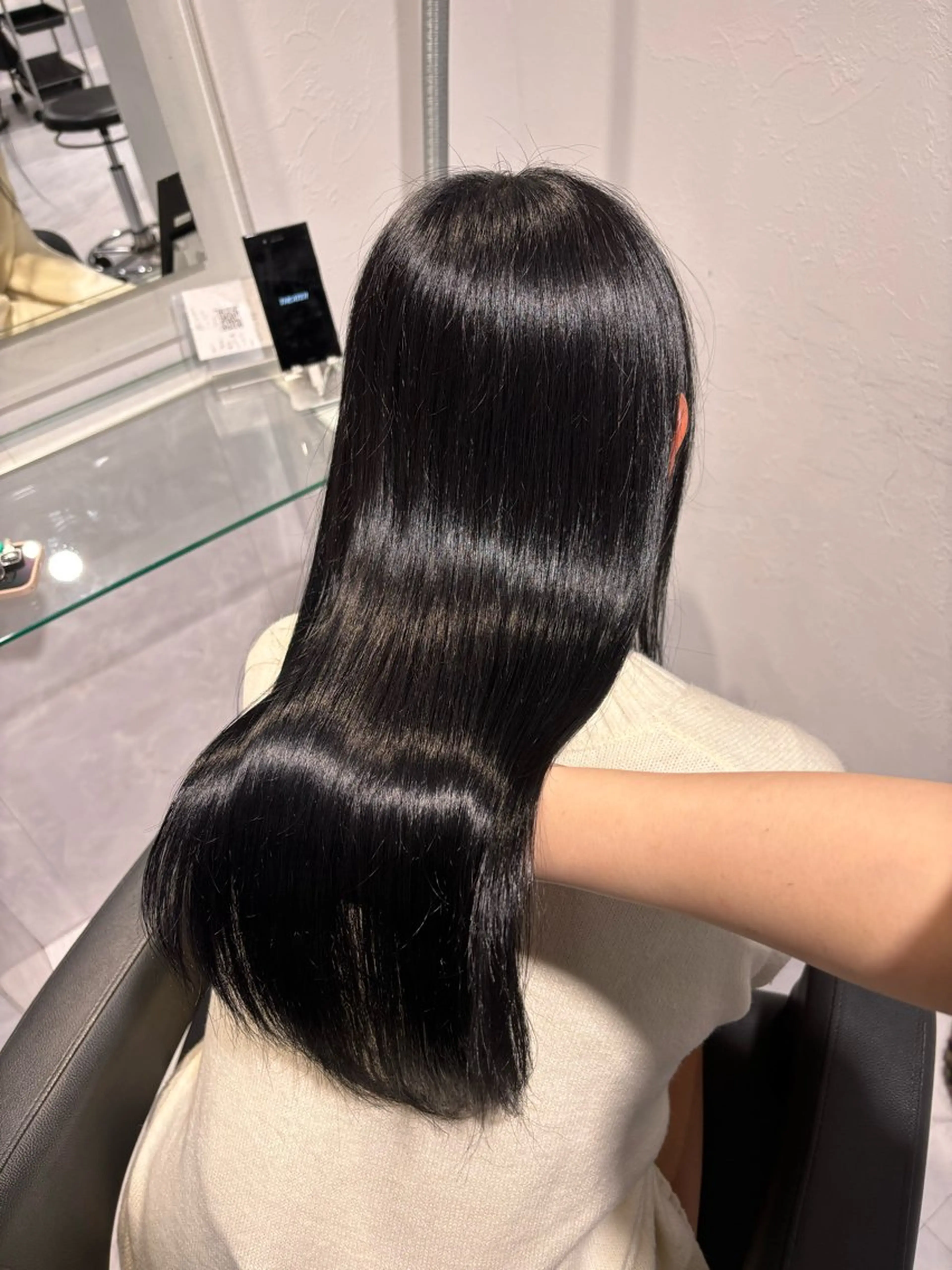 ロング カラー 髪質改善 ヘアカラー トリートメント ヘッドスパ ヘアセット 表参道♡暗髪^ྀི 艶カラー♡アユミのヘアスタイル