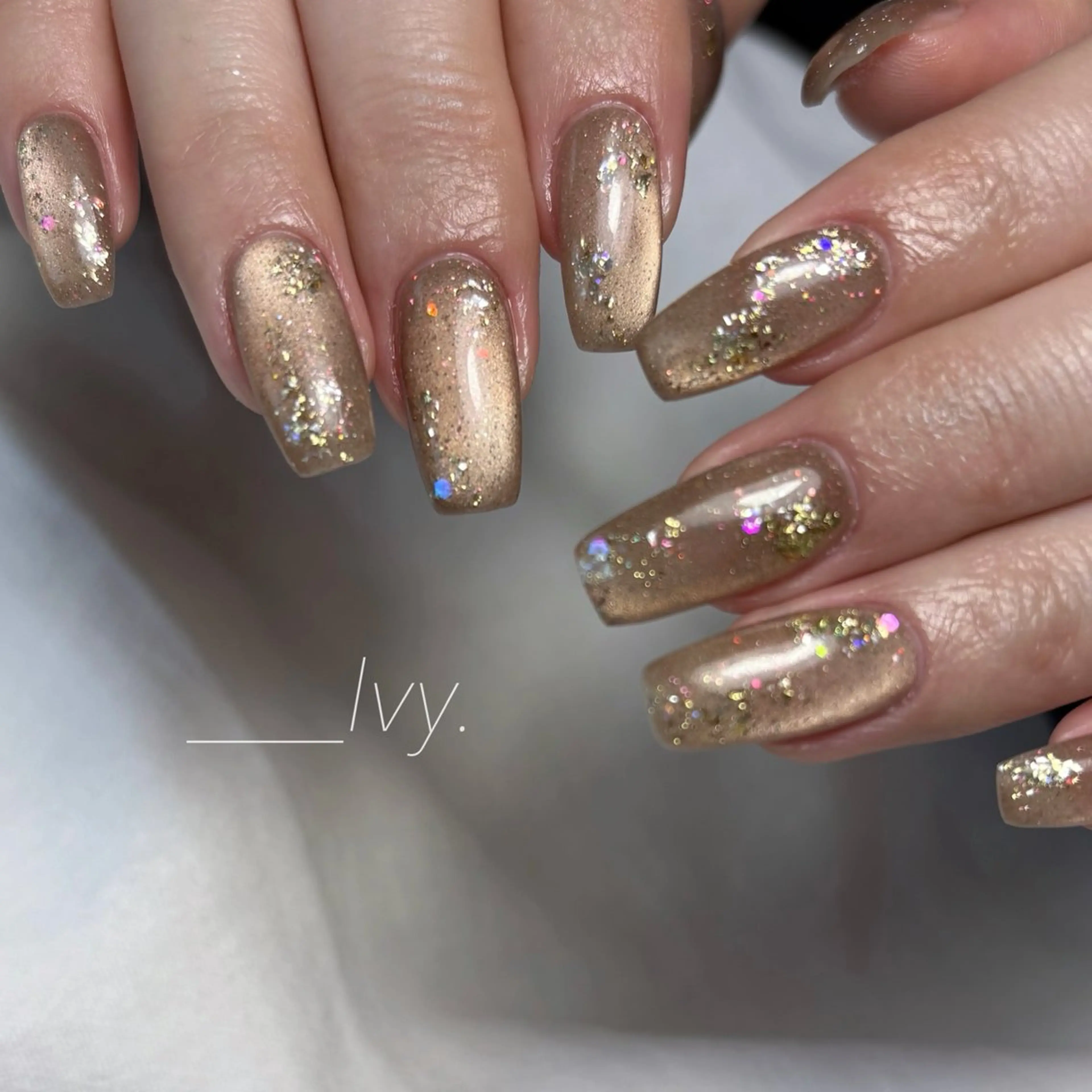 ネイル ラメ(グリッター) ハンドネイル ハンドケア Ivy所属・nail salon Ivy【放出】のネイルデザイン